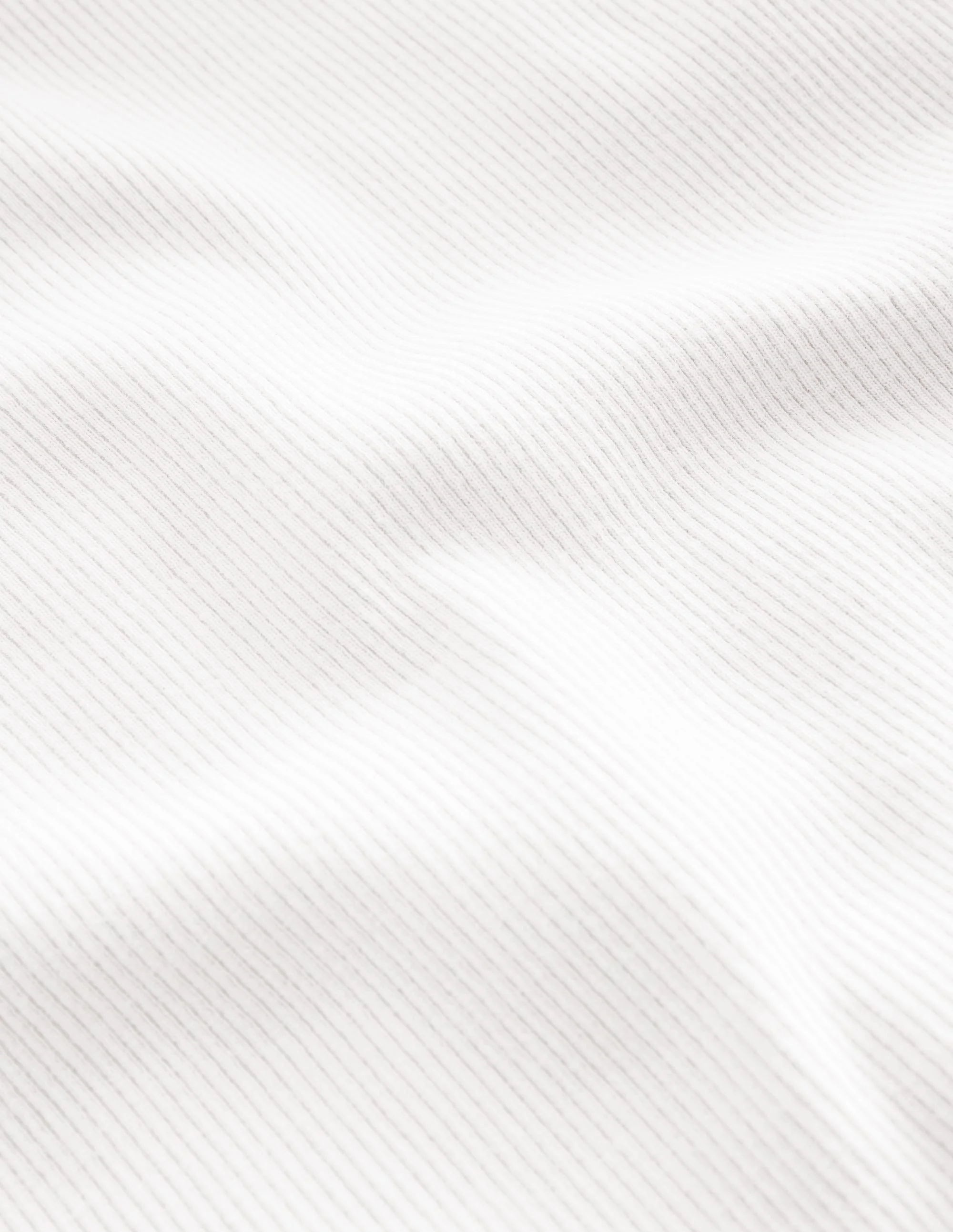 Ribbed Long Sleeve T-shirt-White - Image 3
