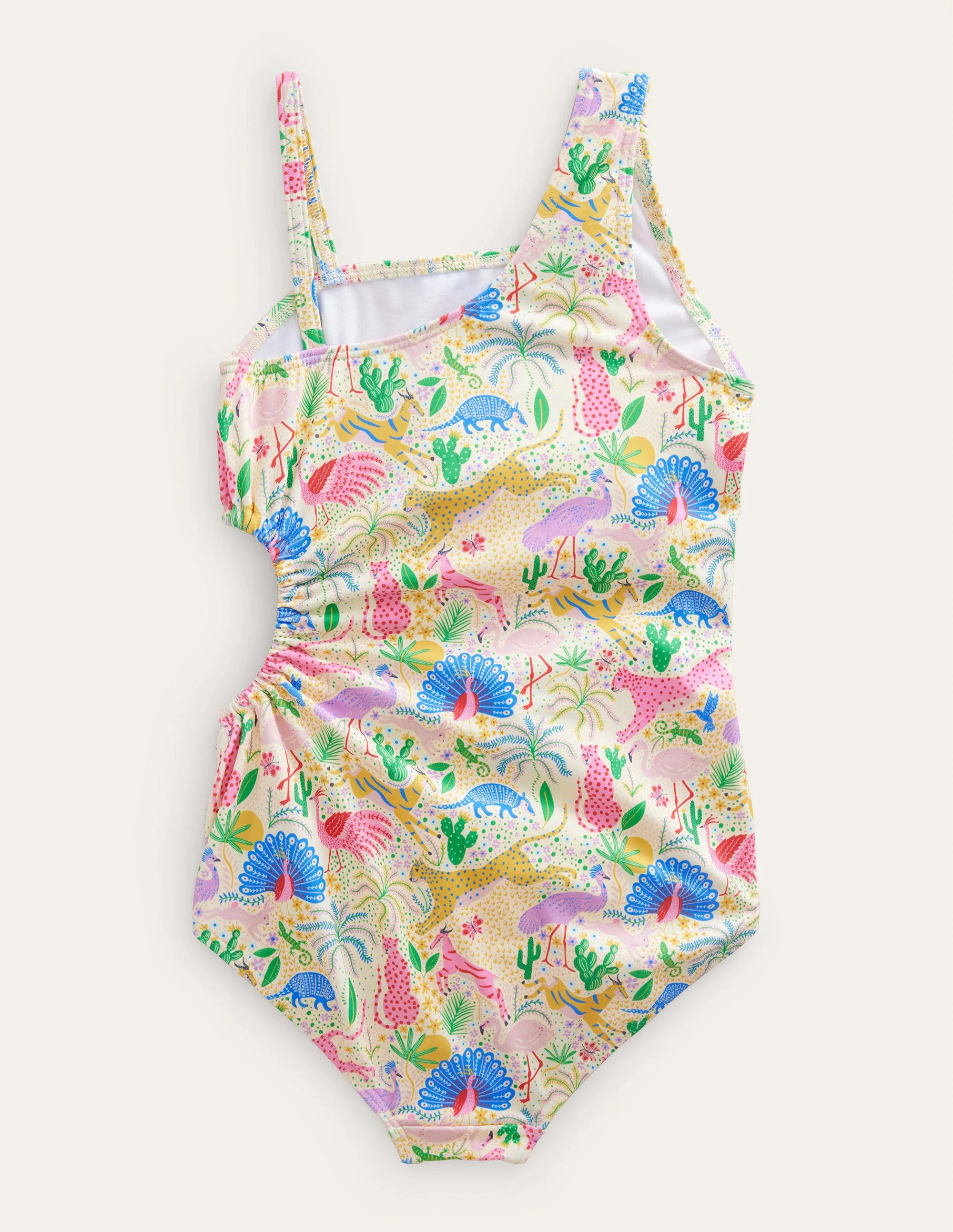 Ruched Cut Out Swimsuit-Multi Mini Desert - Image 2