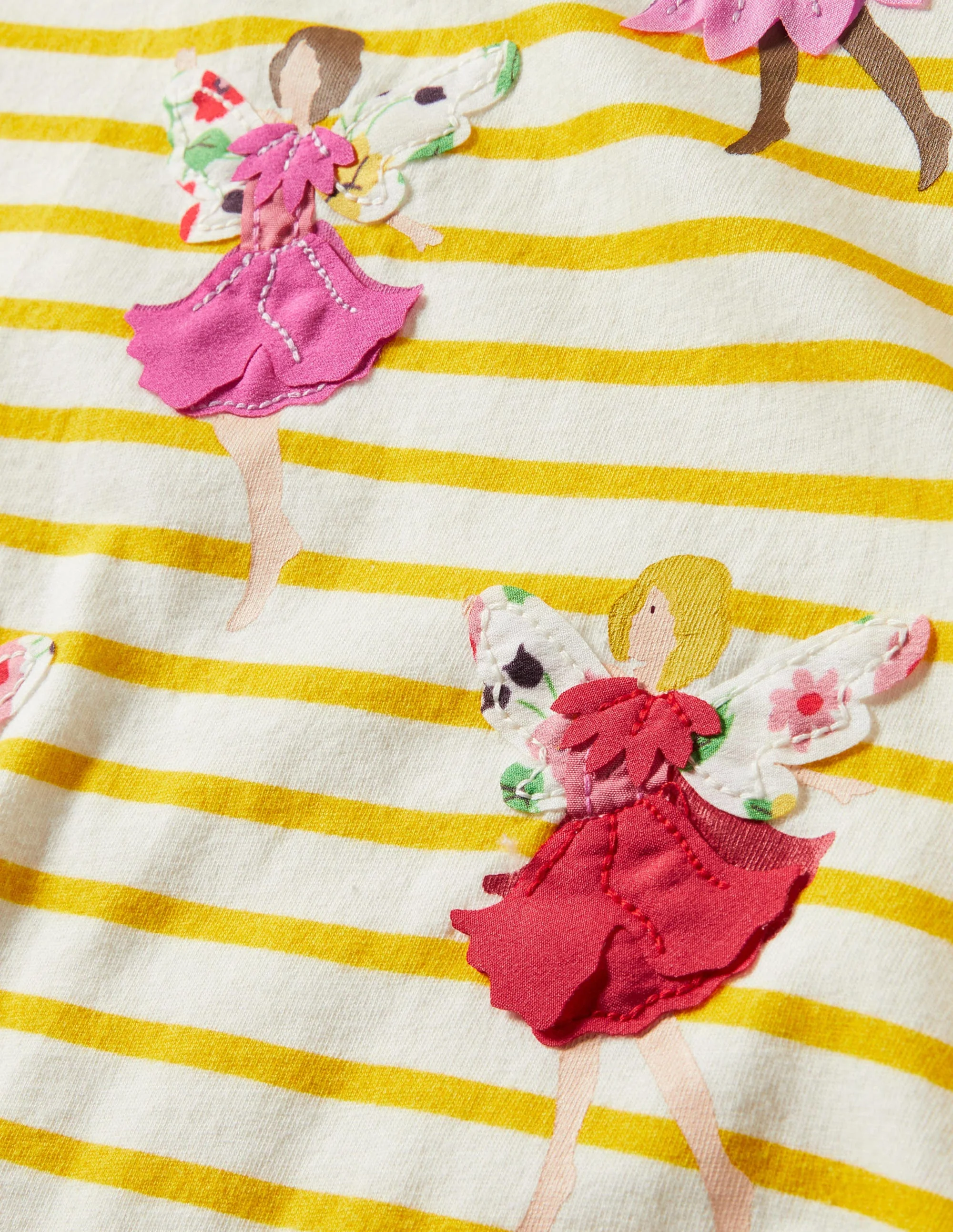 Ruffle Interest Logo T-shirt-Daffodil Yellow Fairies - Image 3