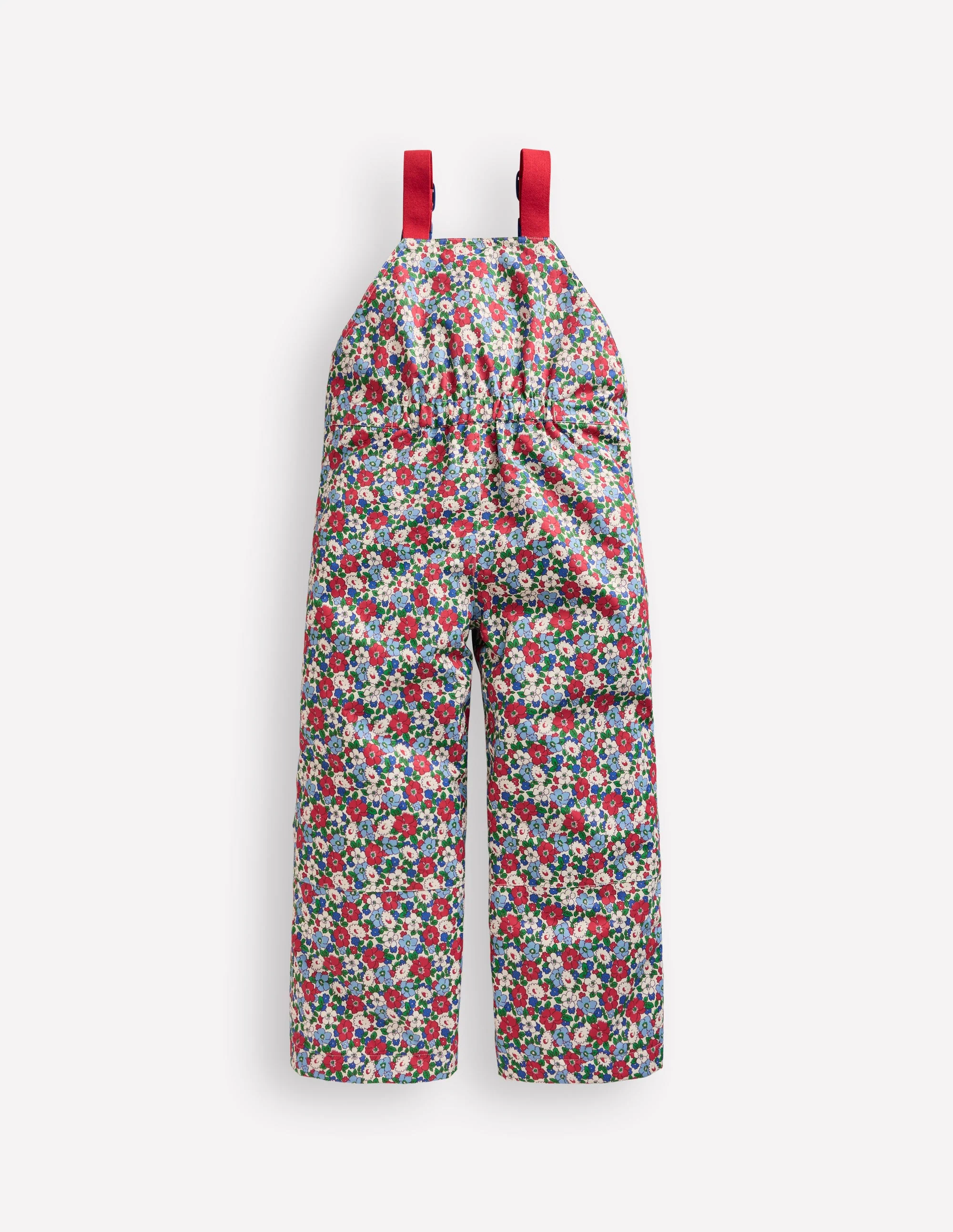 Salopette Waterproof Trousers-Glacier Blue Winter Floral - Image 2