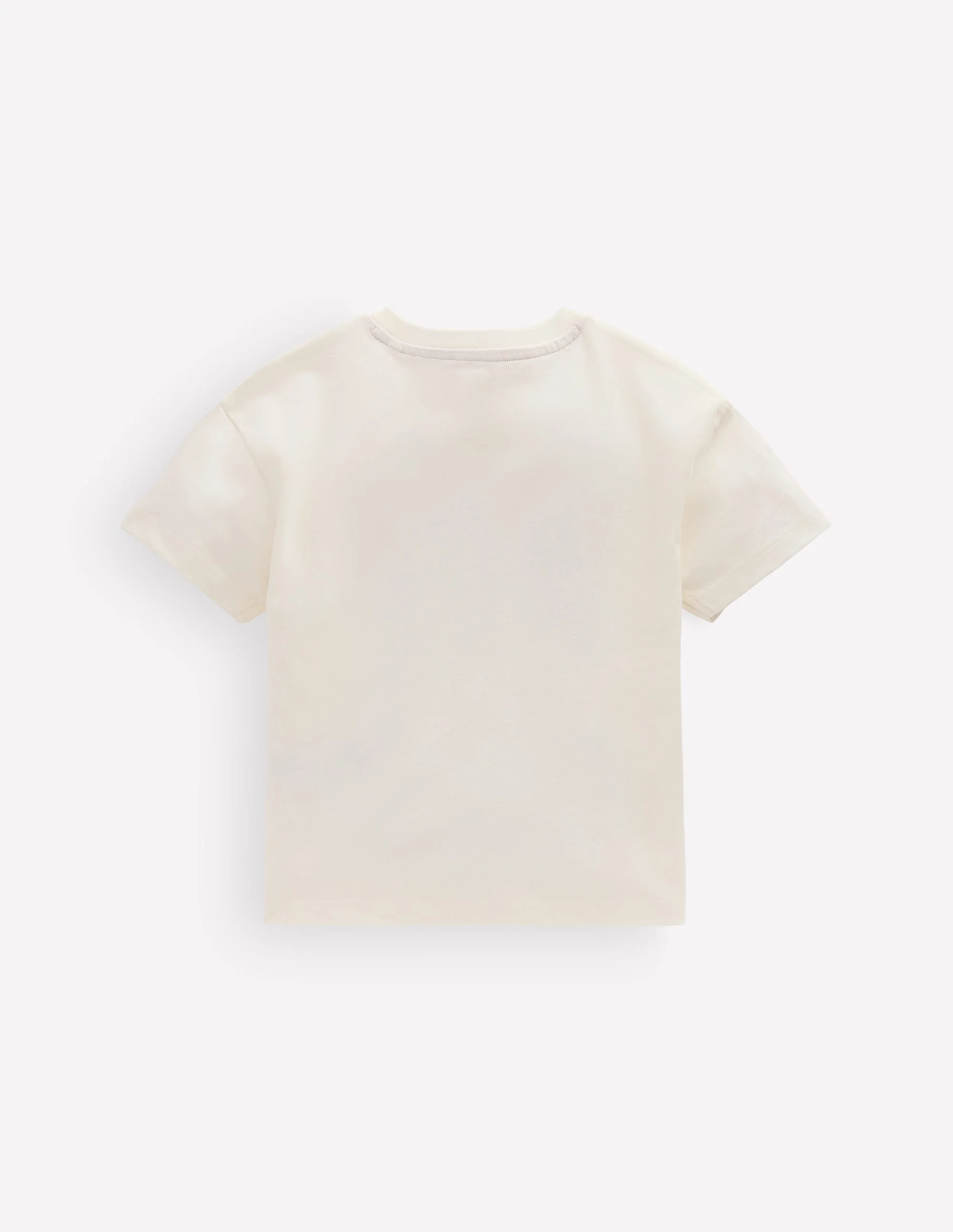 Short Sleeve Printed T-shirt-Soft Ivory Cats - Image 2