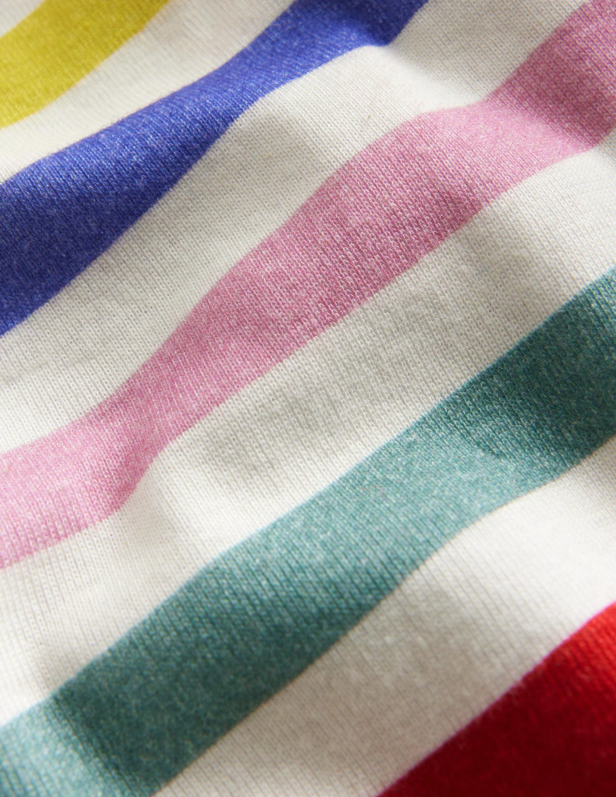 Snug Striped Long John Pajamas-Multi Stripe - Image 3