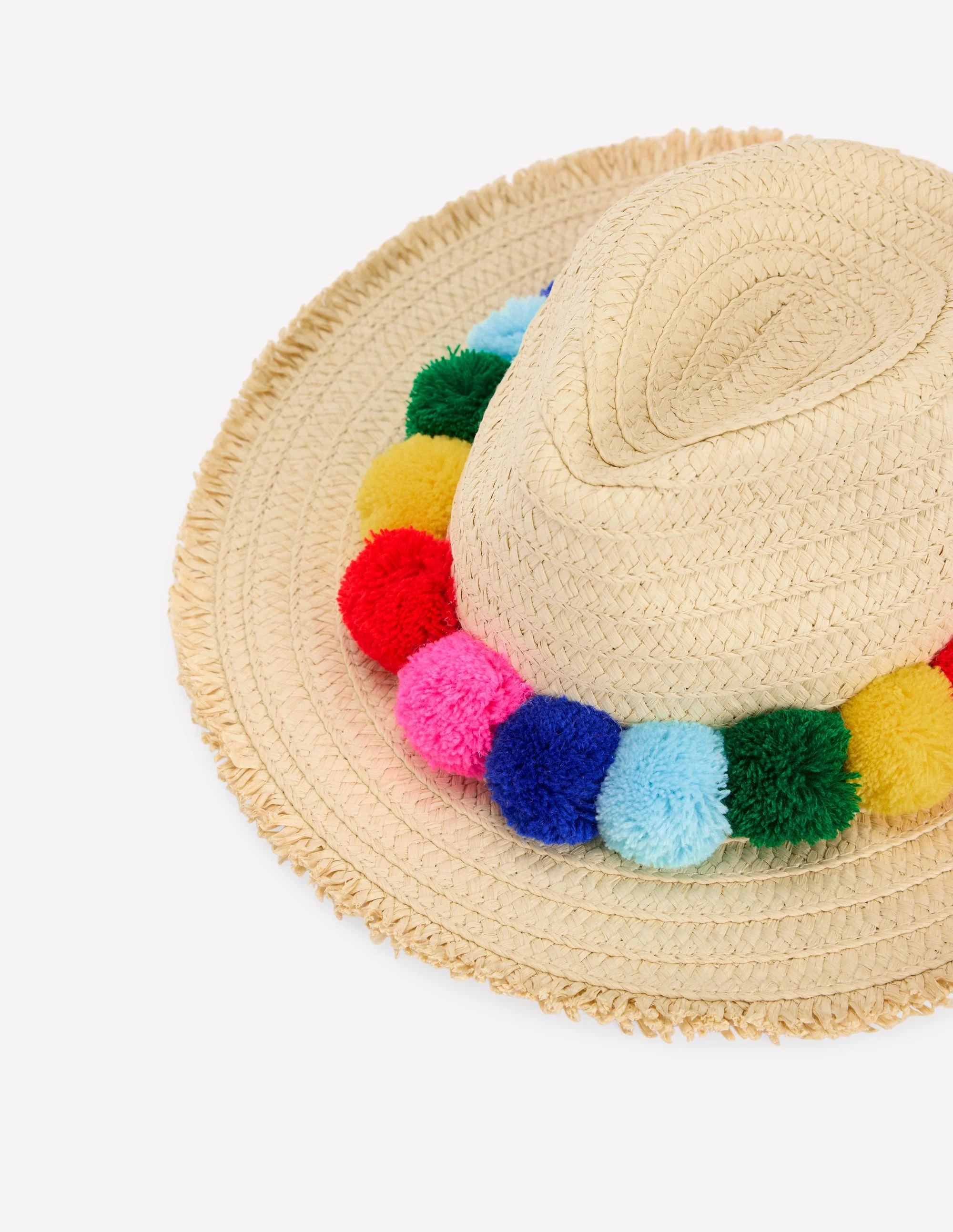 Straw Hat-Multi Pom - Image 3