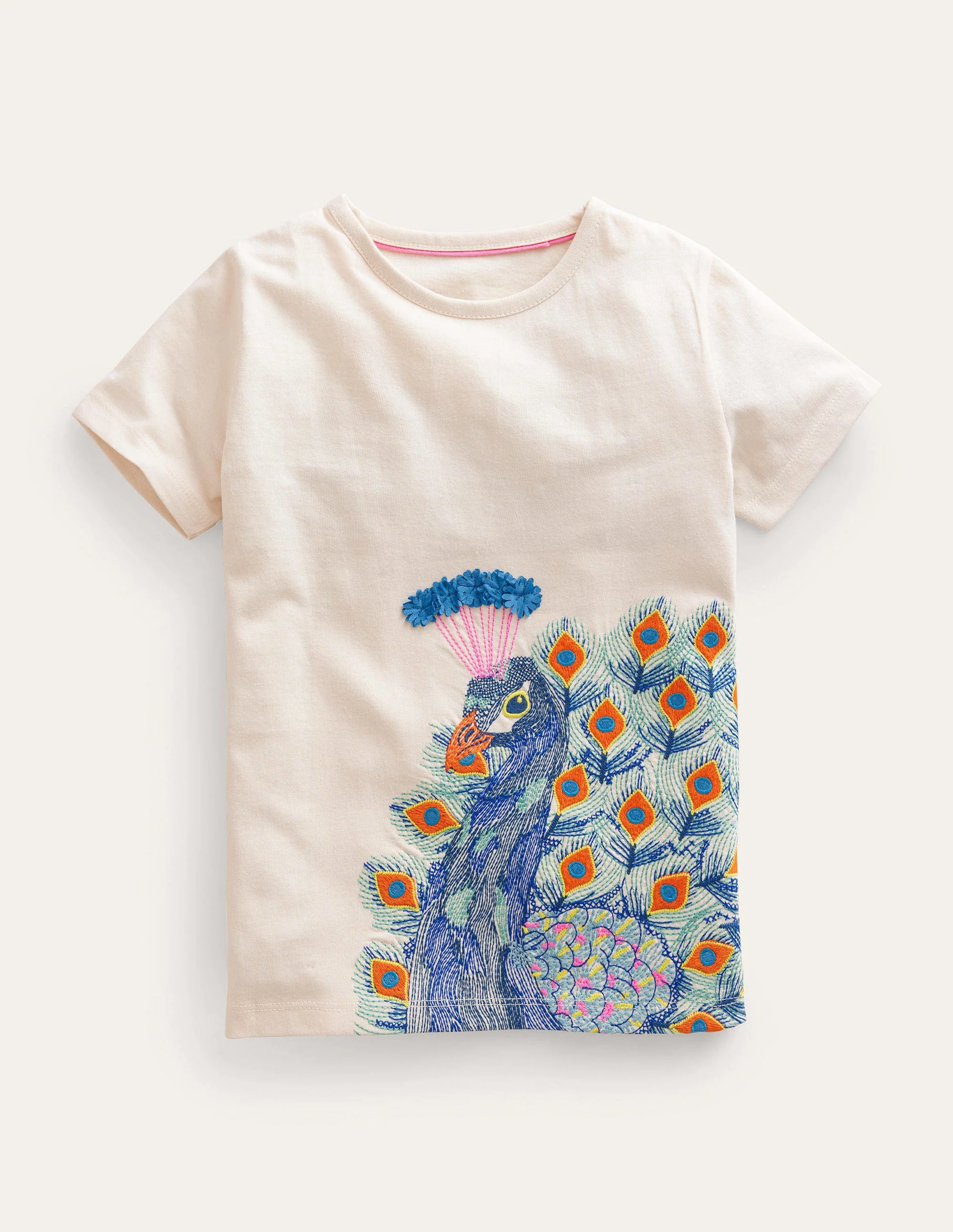 Superstitch Logo T-Shirt-Vanilla Pod Peacock