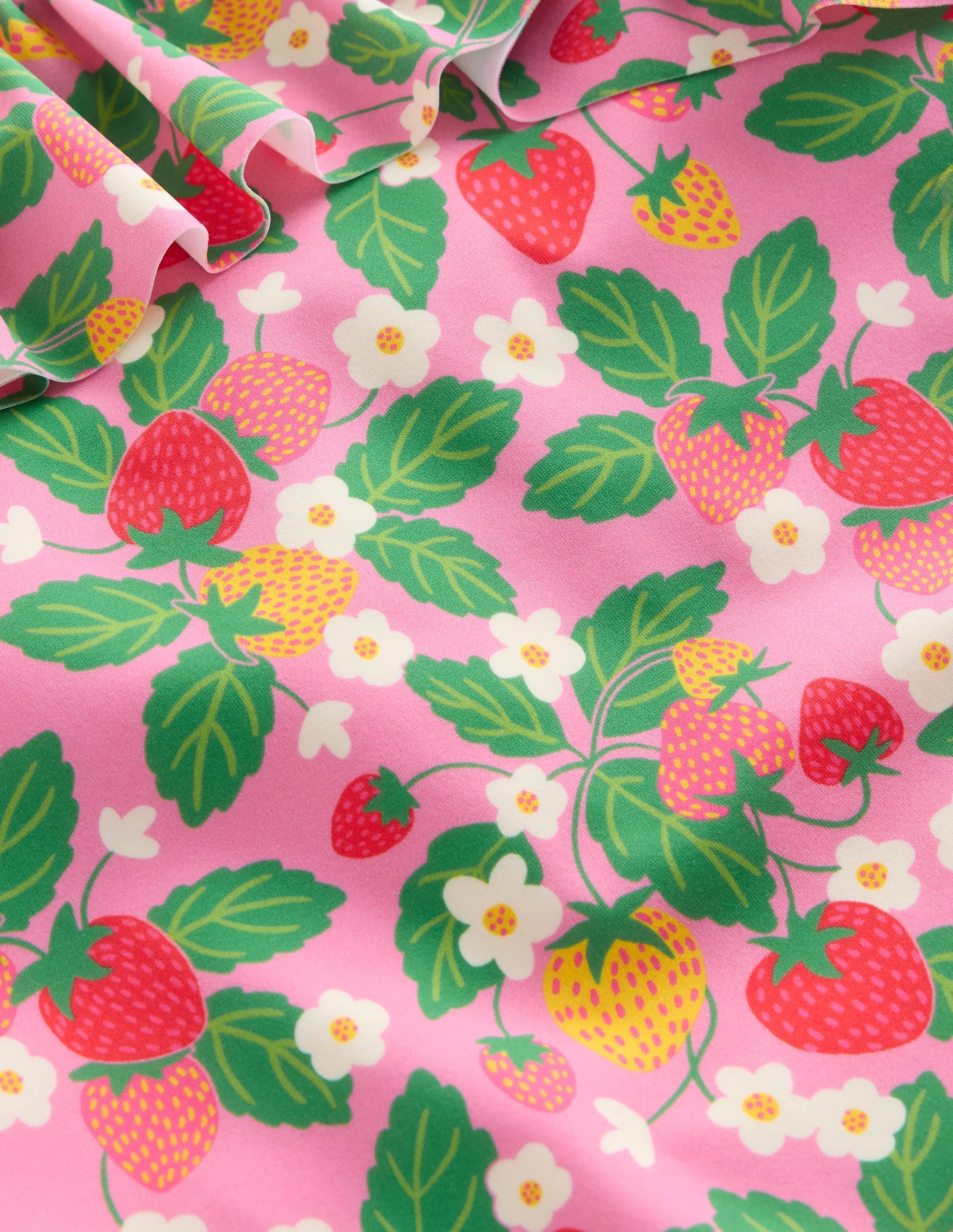 Tallulah Frill Swimsuit-Pink Strawberry Patch - Image 3