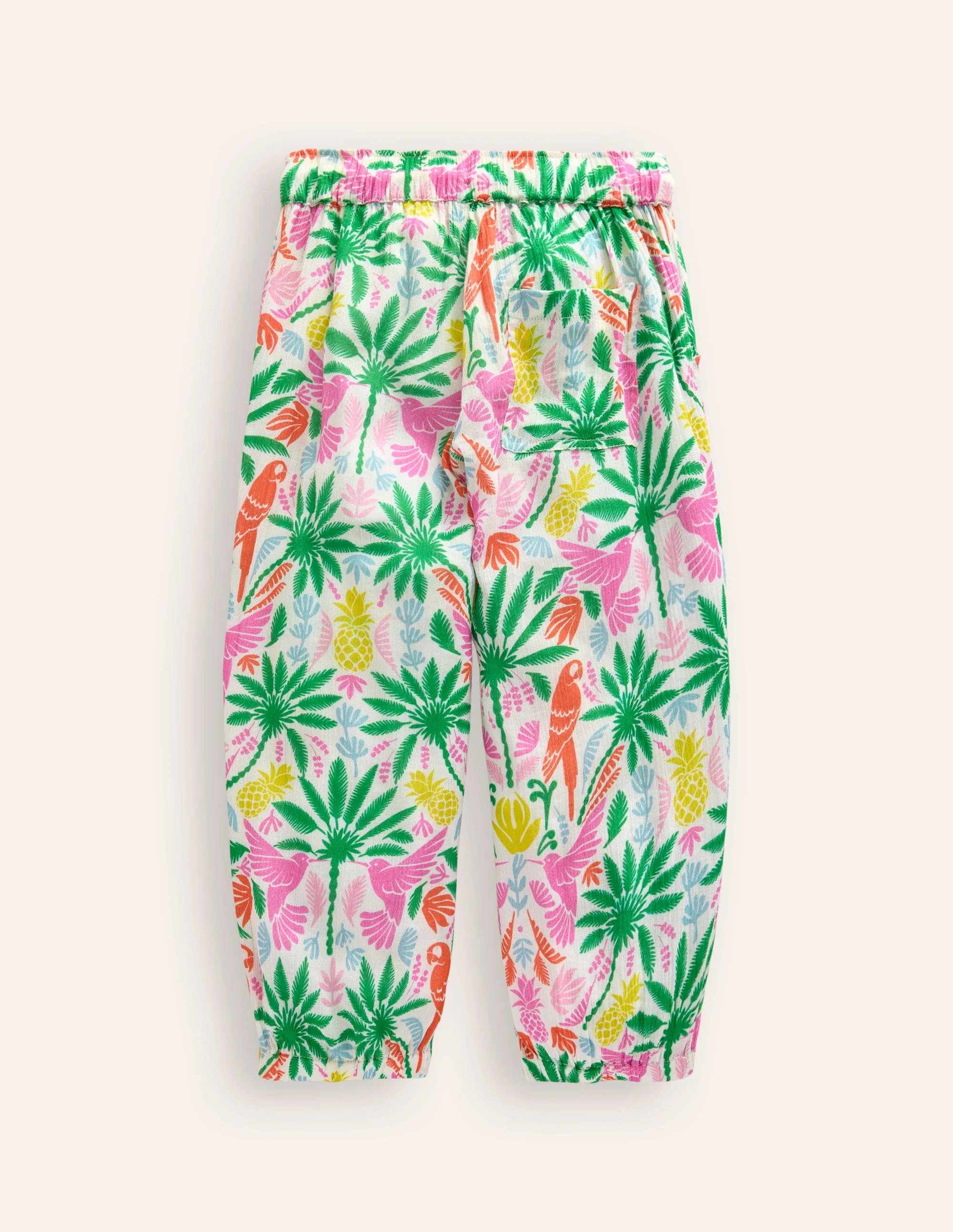 Tapered Vacation Pants-Multi Rainbow Palm - Image 2
