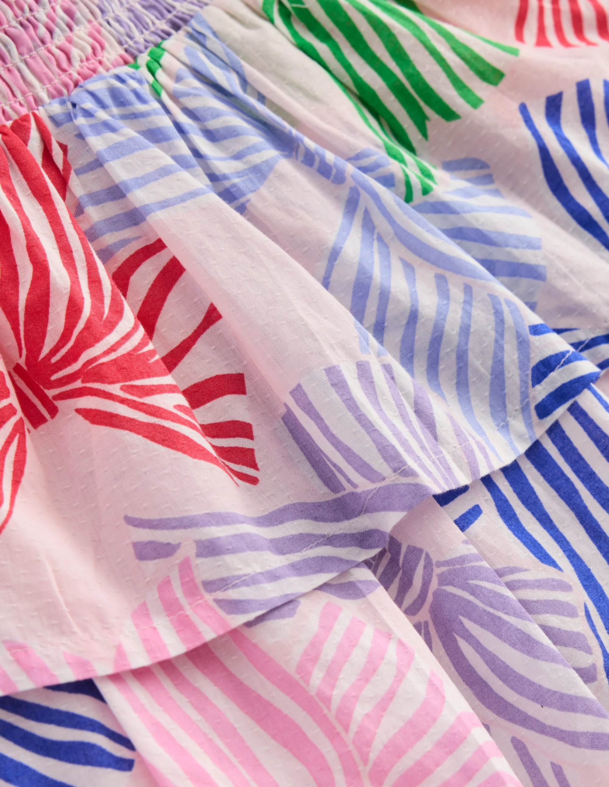 Tiered Woven Skirt-French Pink Bows - Image 3