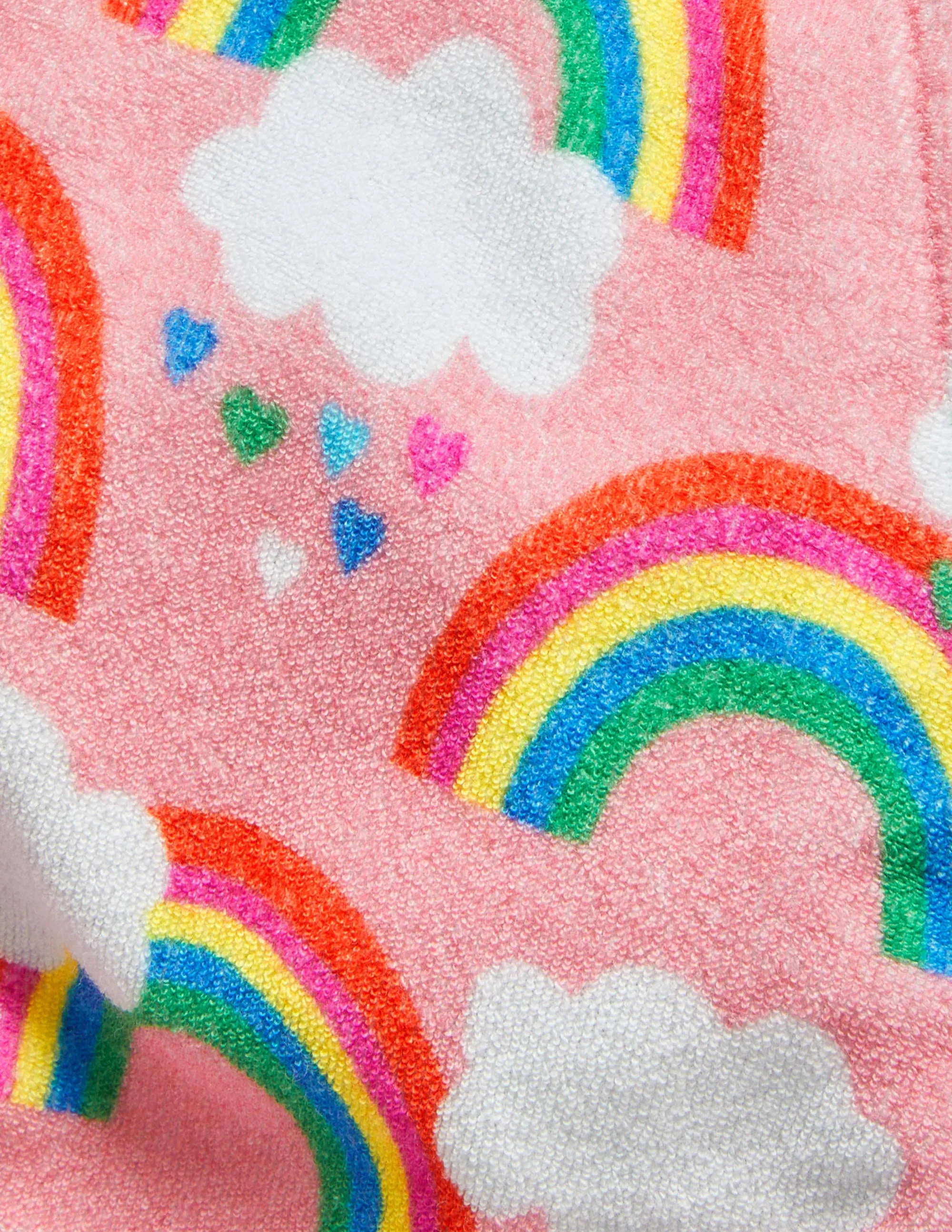 Towelling Shorts-Pink Lemonade Rainbows - Image 3