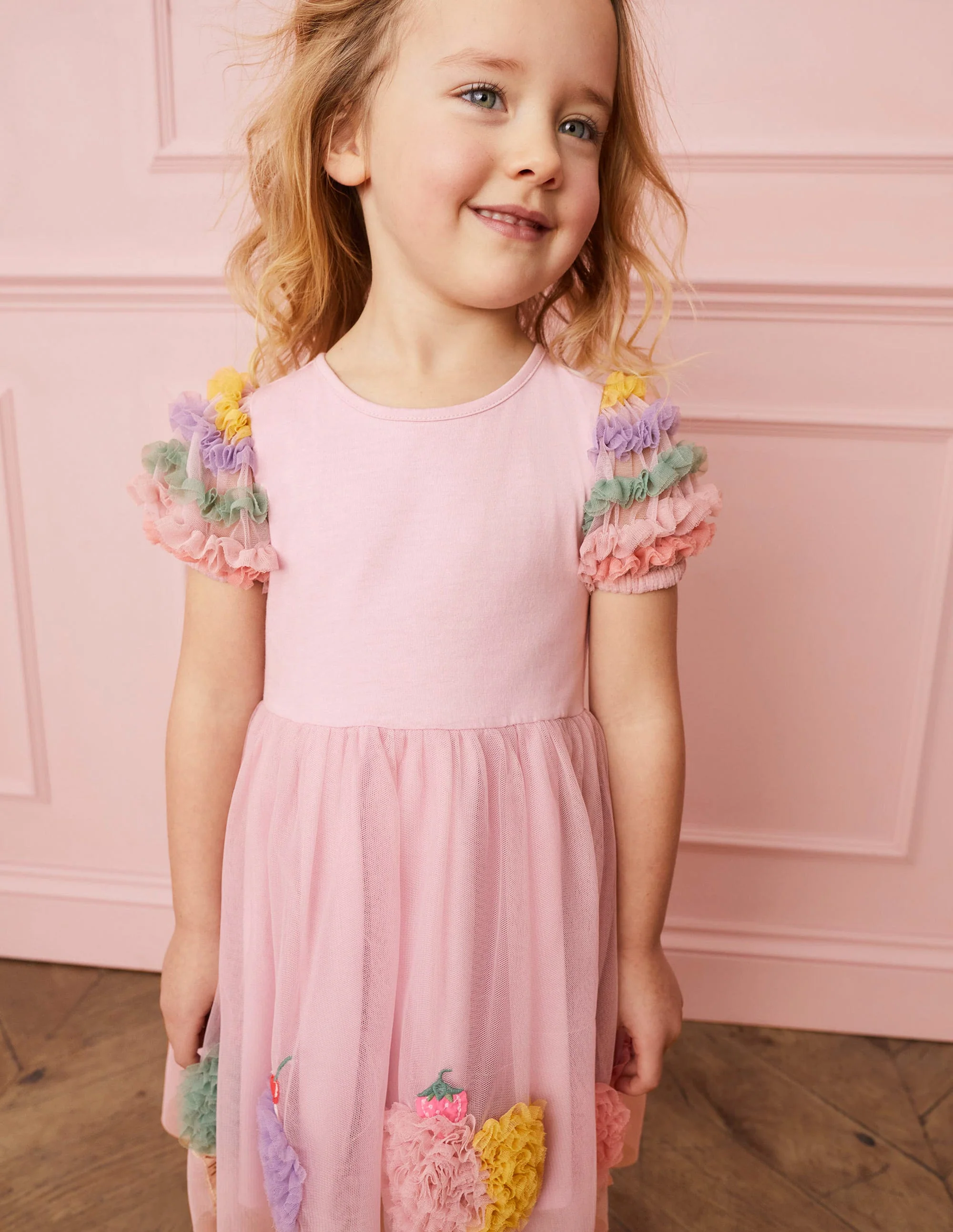 Tulle Dress-French Pink - Image 4