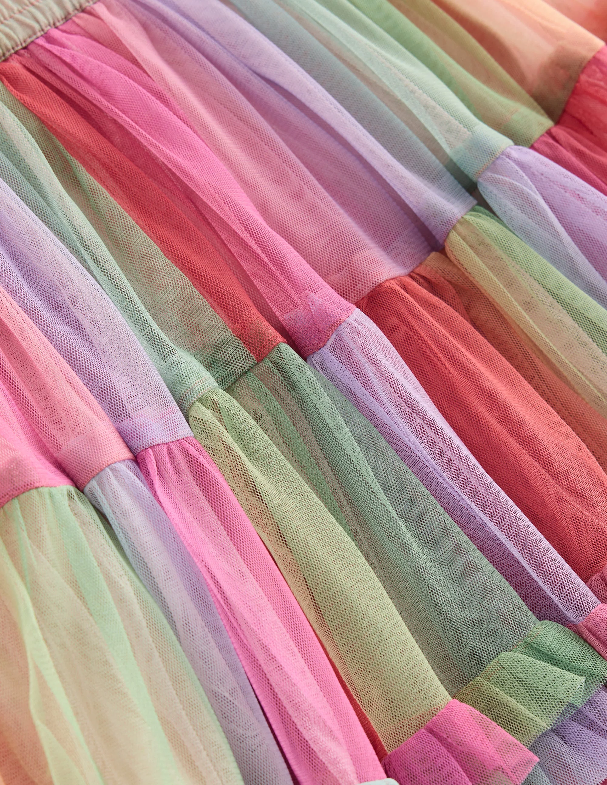 Tulle Ruffle Skirt-Multi - Image 3