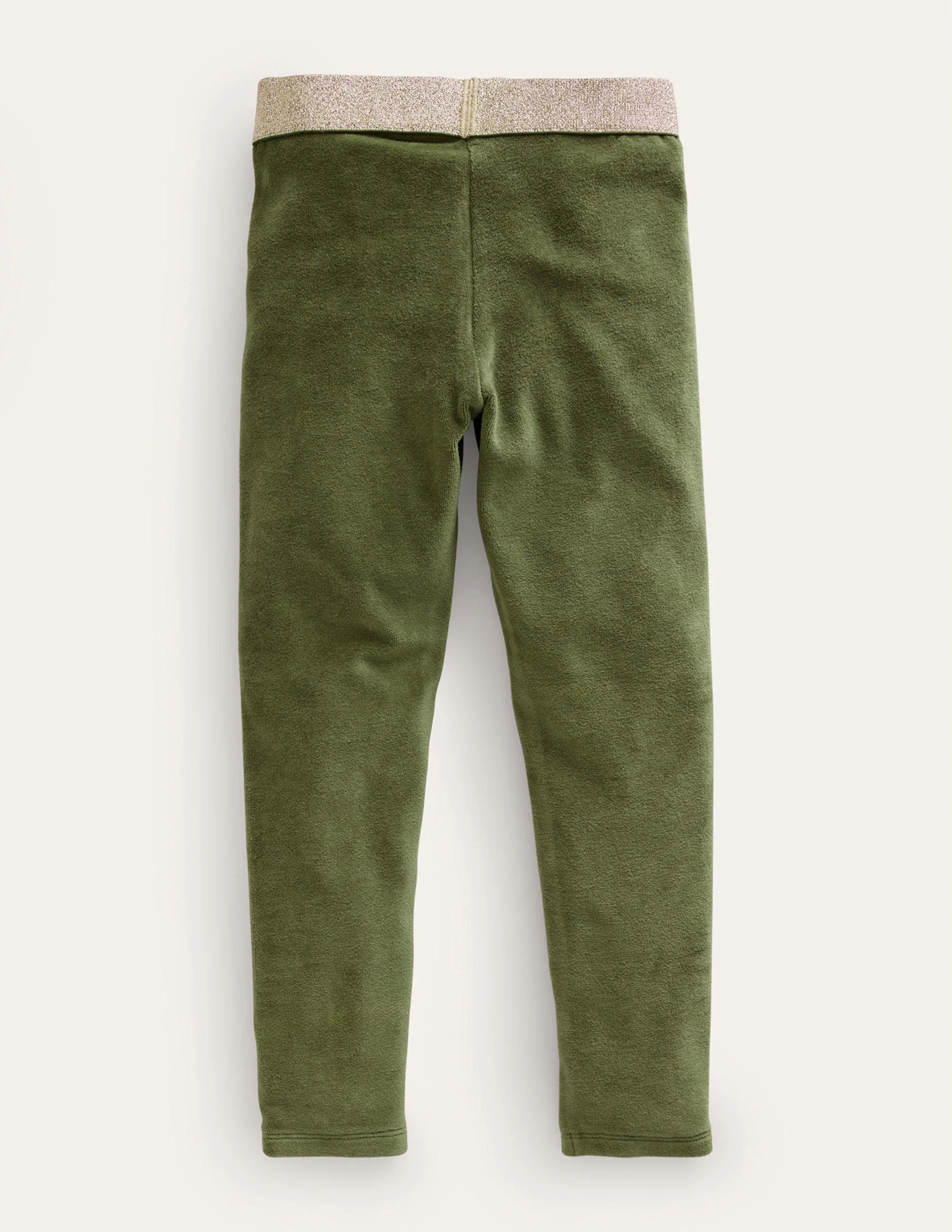 Velvet Leggings-Khaki Green - Image 2