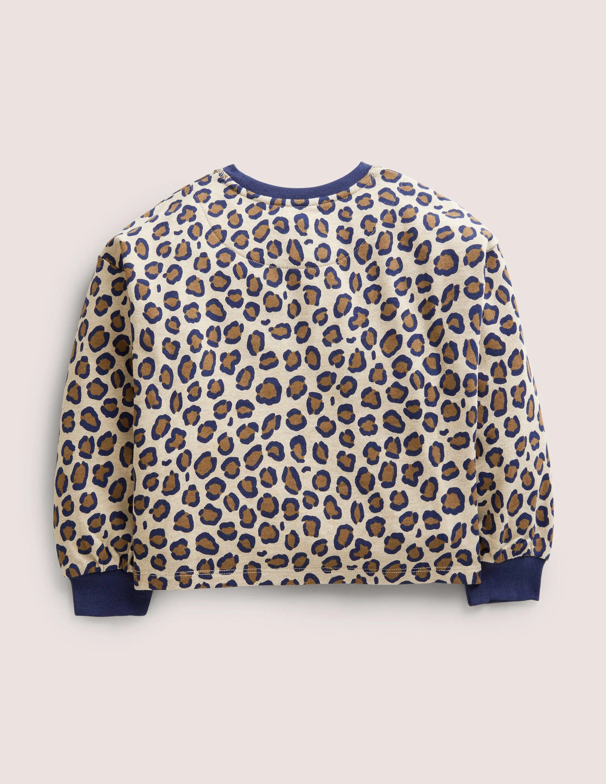 Volume Sleeve Sweatshirt-Nut Brown Leopard - Image 2