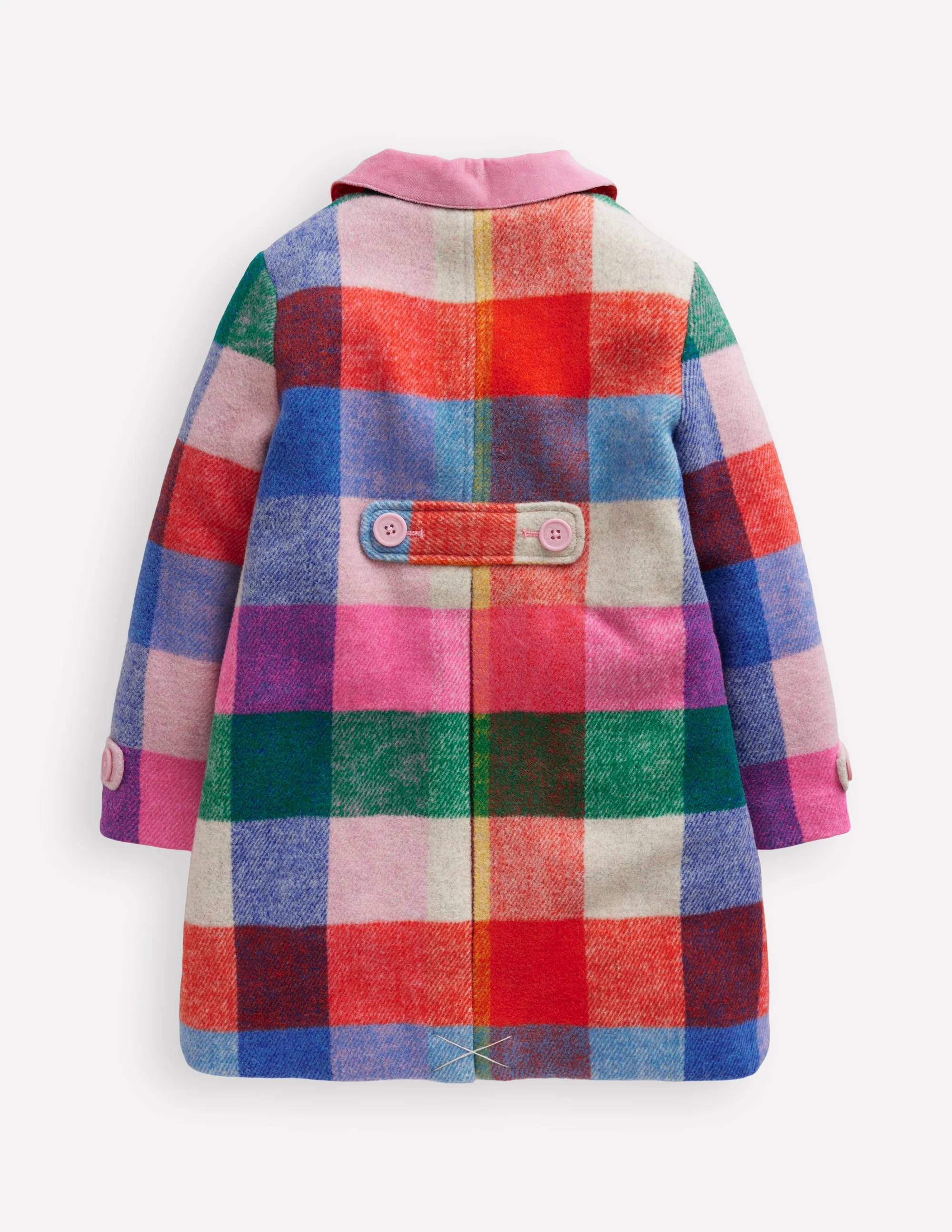 Wonderful Wool Blended Coat-Multi Gingham - Image 5