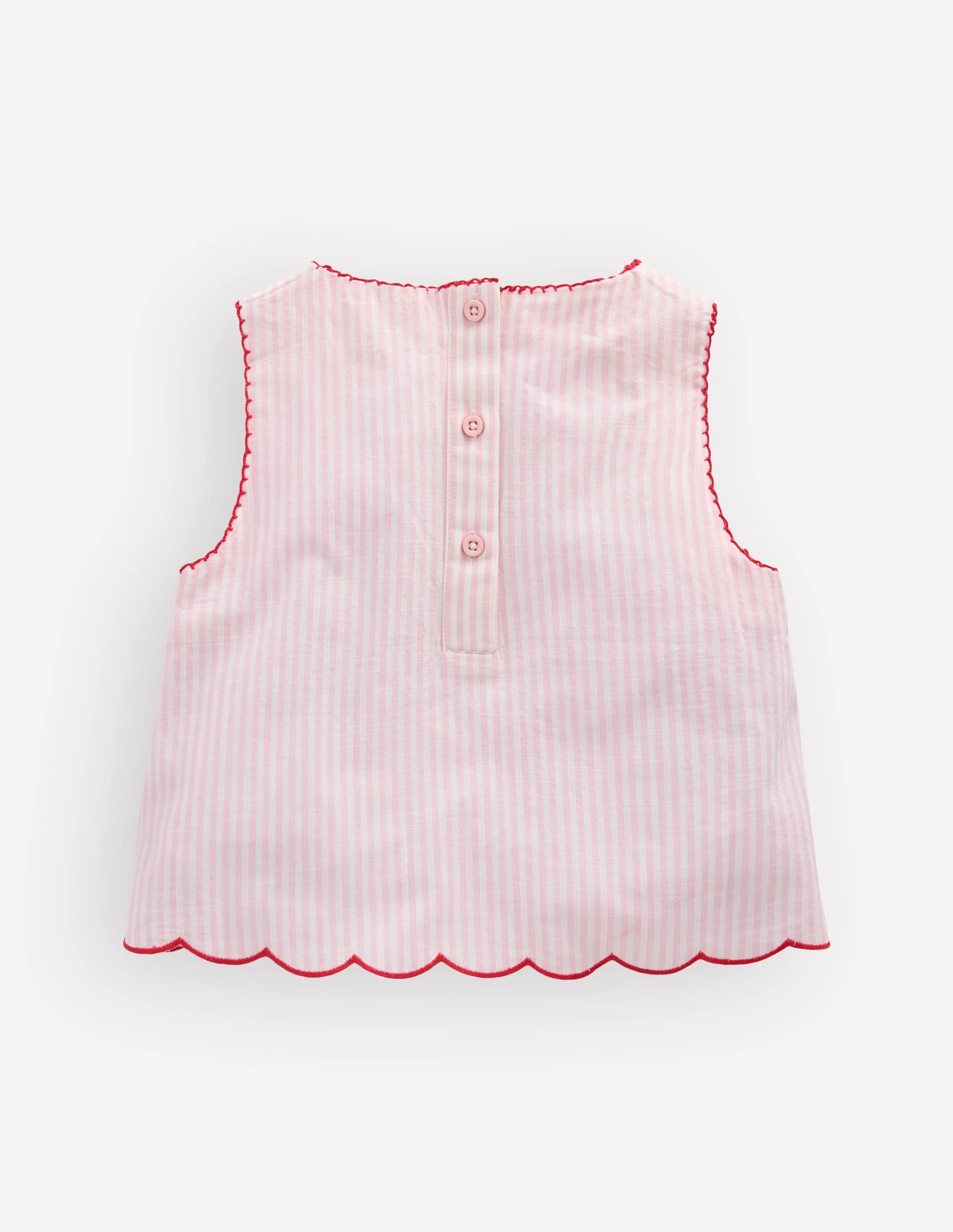 Woven Shell Top-Chalk Pink/ Ivory Floral - Image 2
