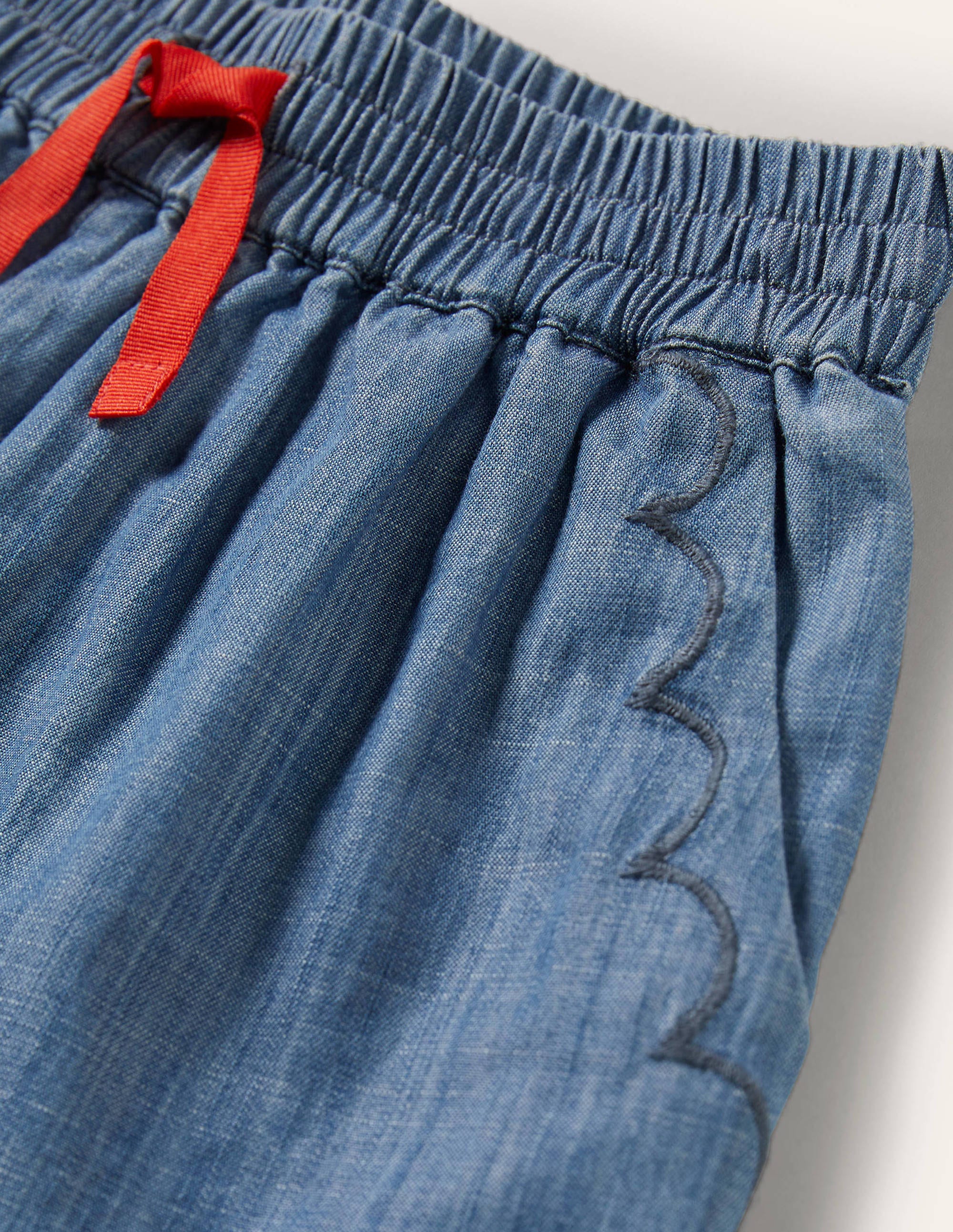 Woven Shorts-Chambray - Image 3