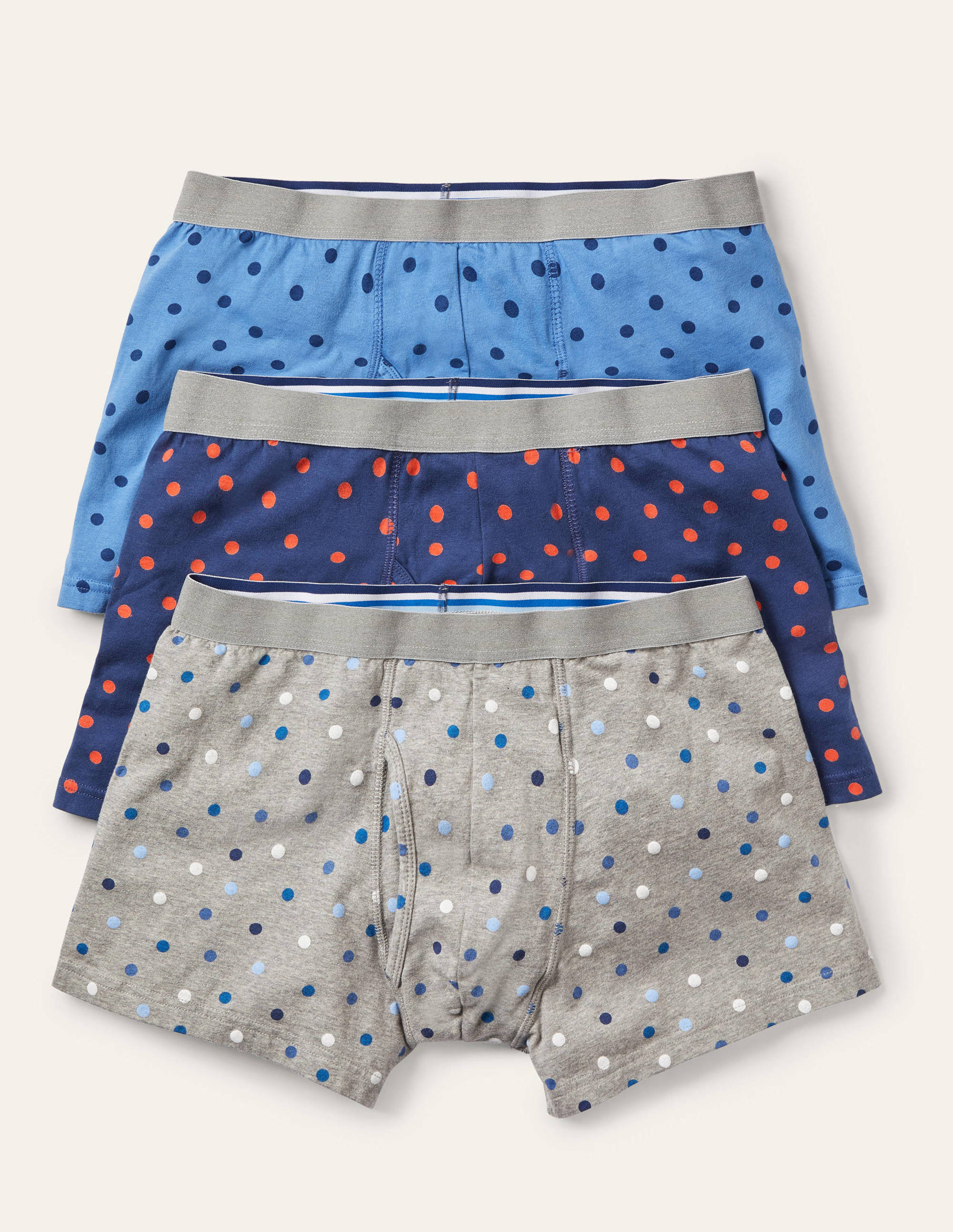 3 Pack Jersey Boxers-Blues Spot Multi Pack