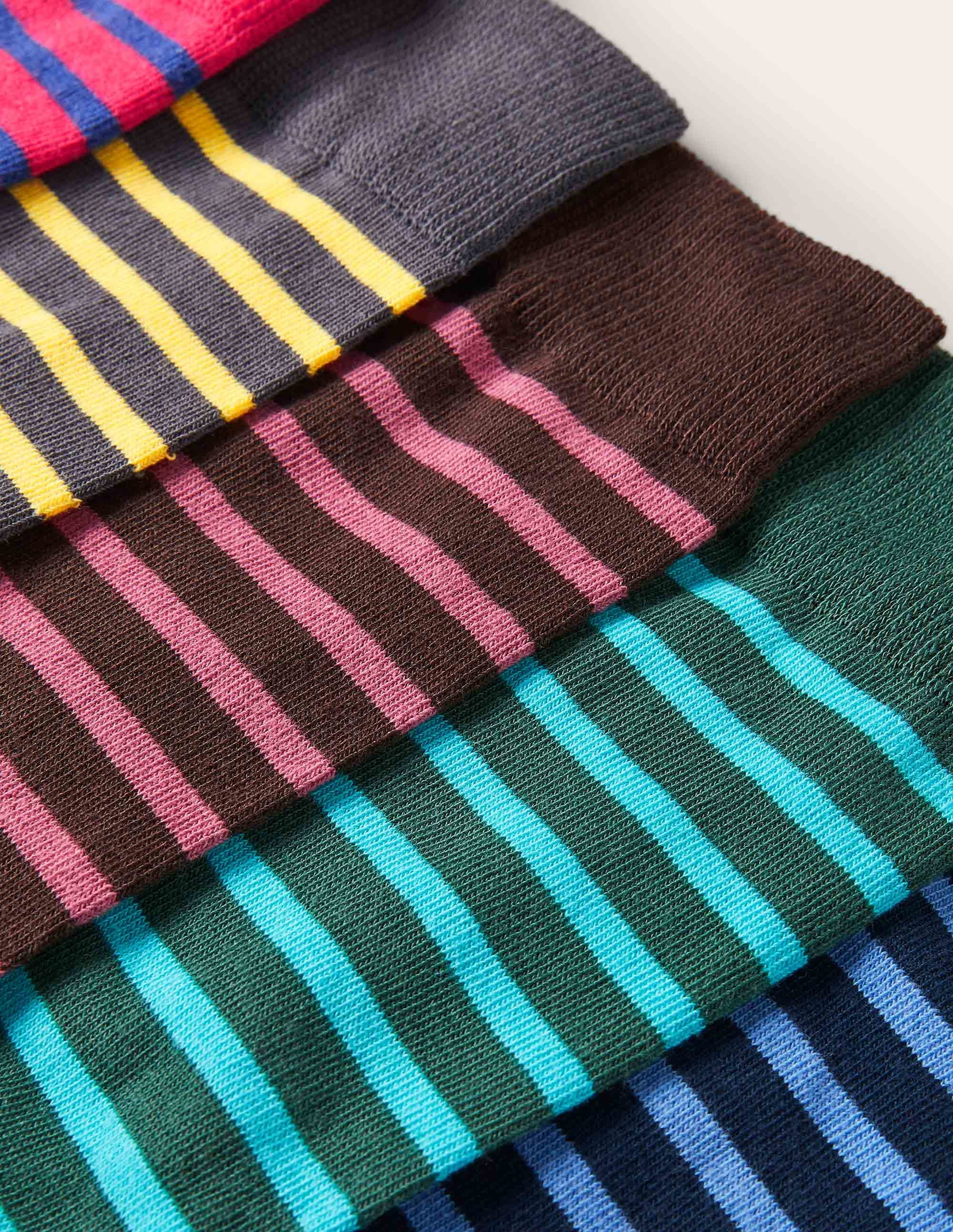 5 Pack Favourite Socks-Slim Stripe Multi Pack - Image 2