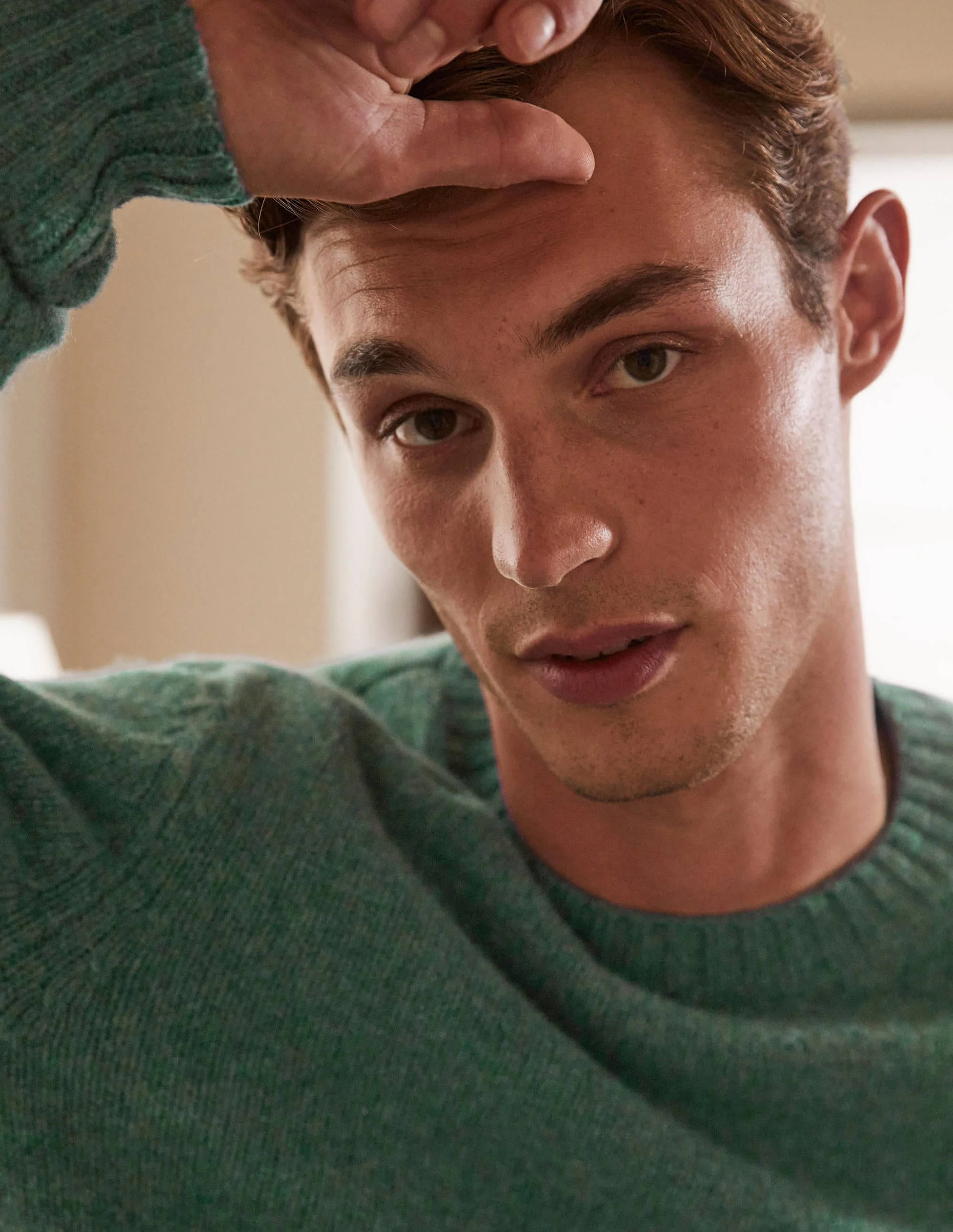 Aldgate Brushed Crew Neck-Seaport - Image 2