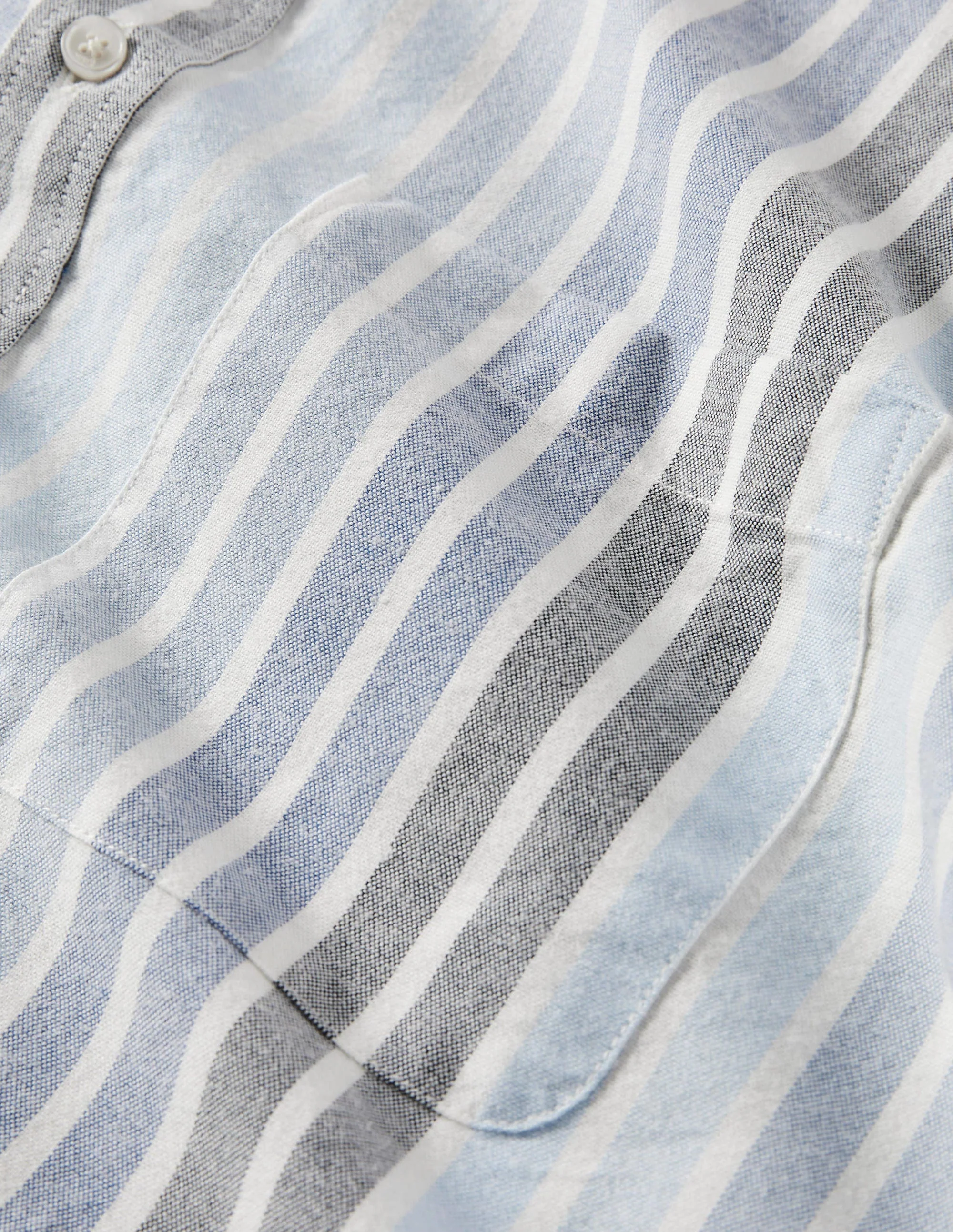 Button Down Oxford Shirt-Blue Oxford Stripe - Image 5