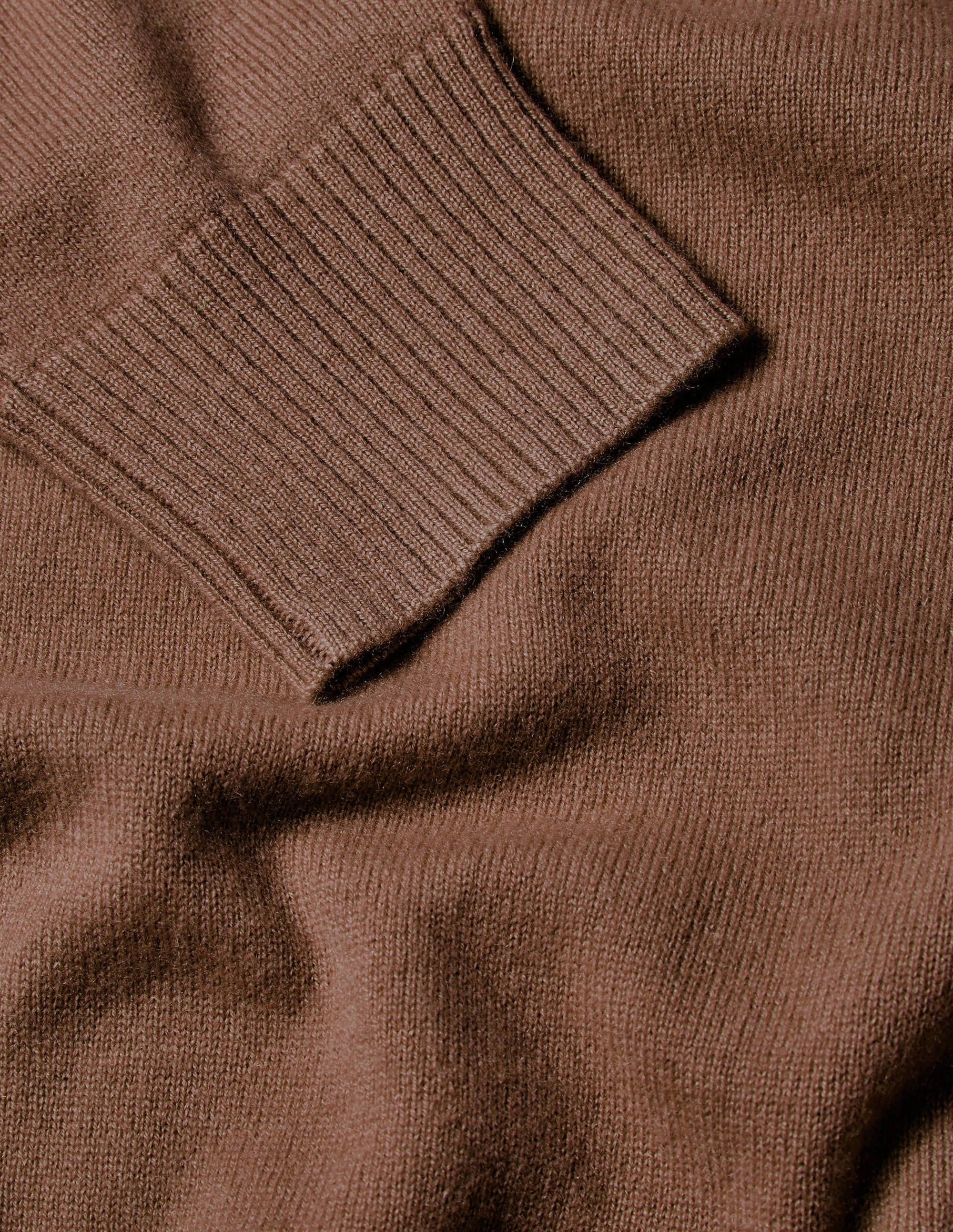 Cashmere Crew Neck Sweater-Cacao - Image 6