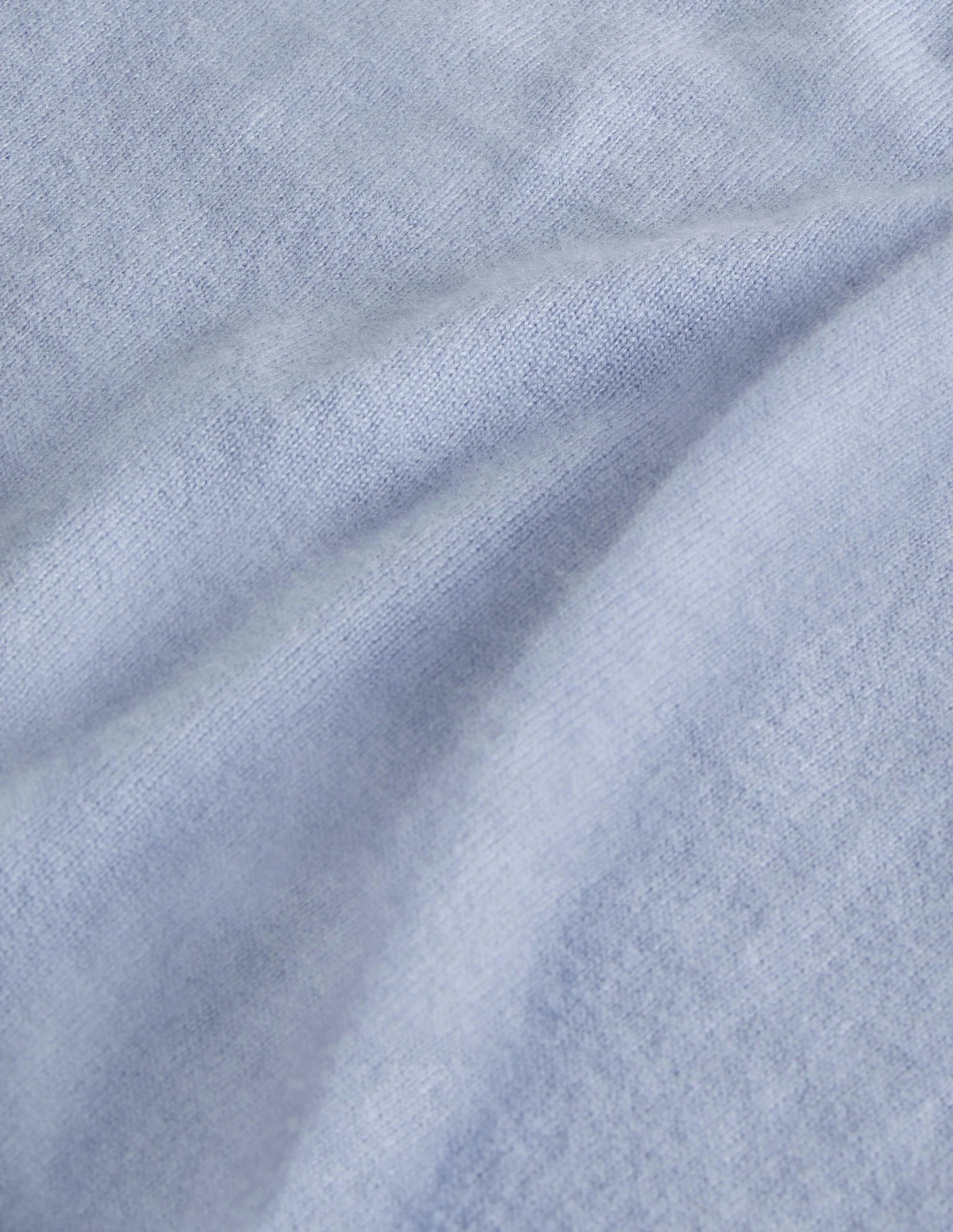 Cashmere Half-Zip Sweater-Ice Blue Heather - Image 6
