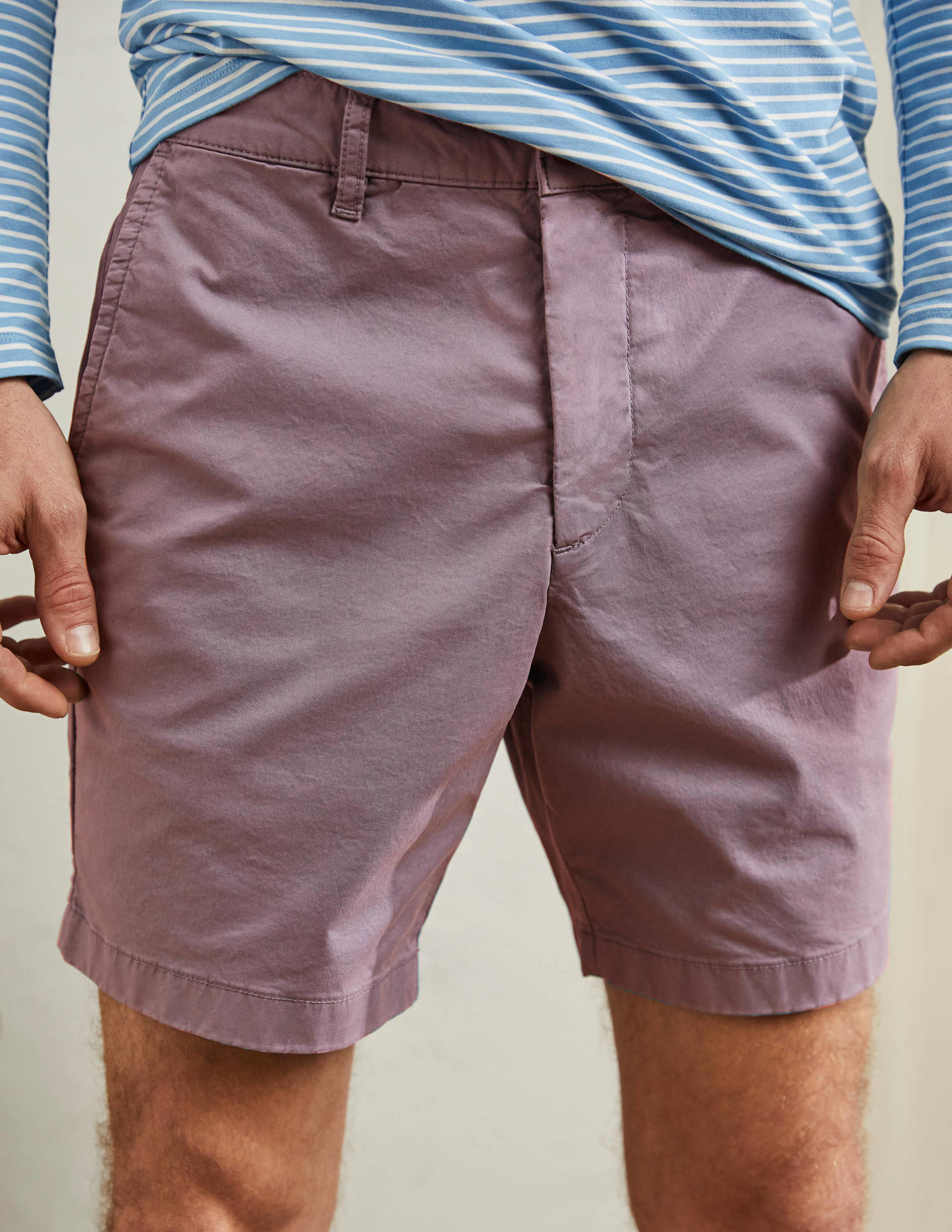 Chino Shorts-Pale Mauve - Image 4