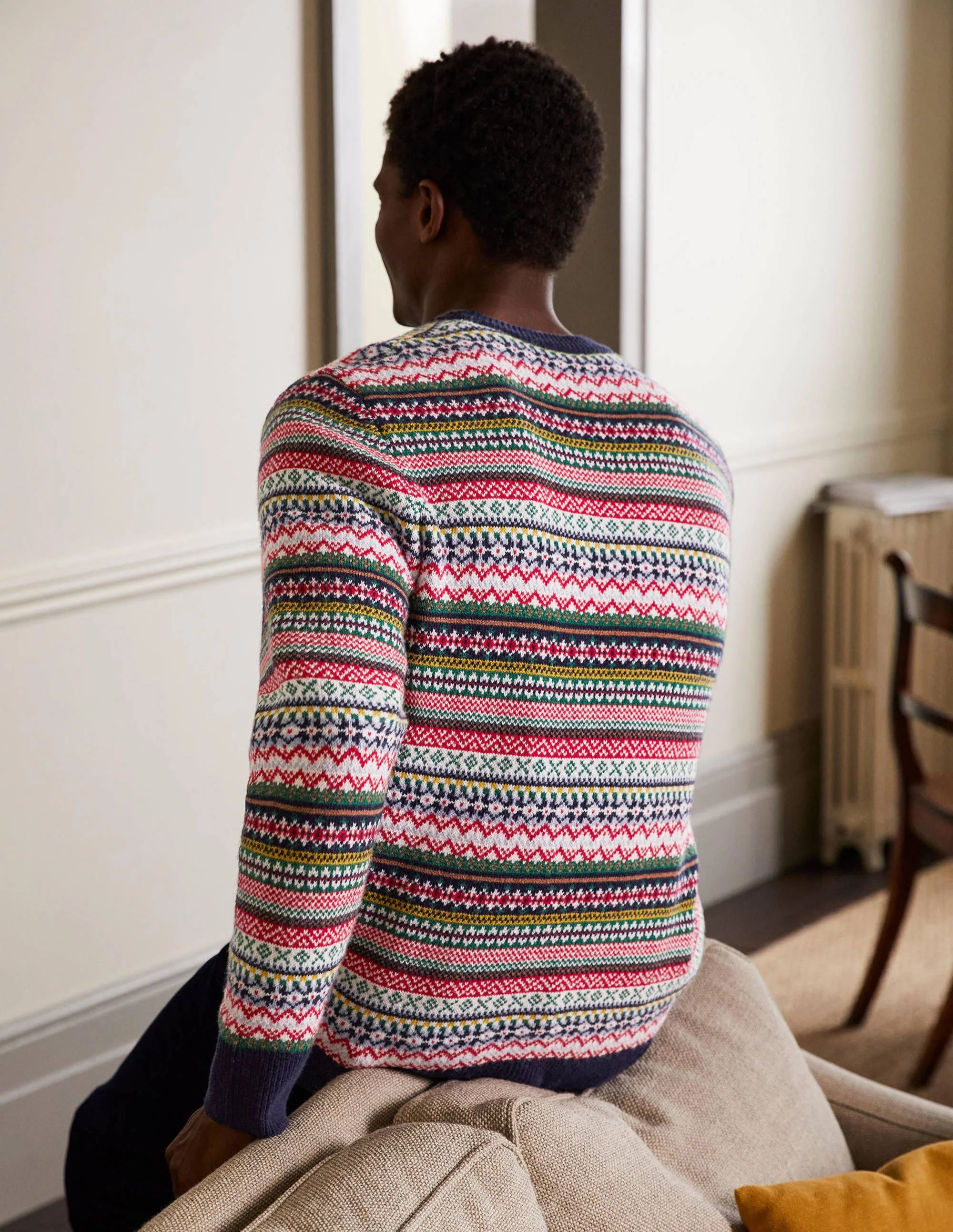 Christmas Crew Neck-Reindeer Fairisle - Image 3