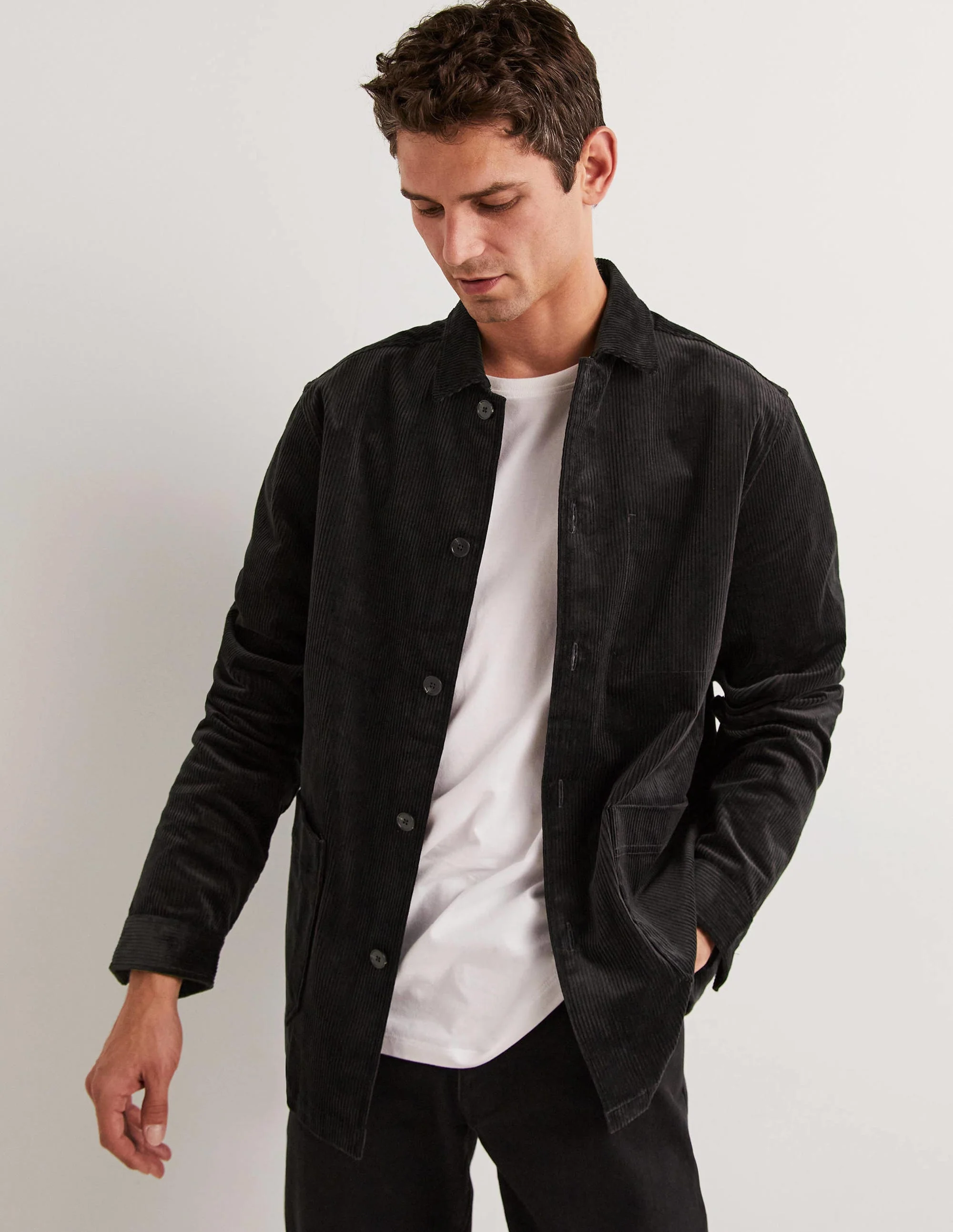 Chunky Cord Shacket-Dark Grey - Image 7