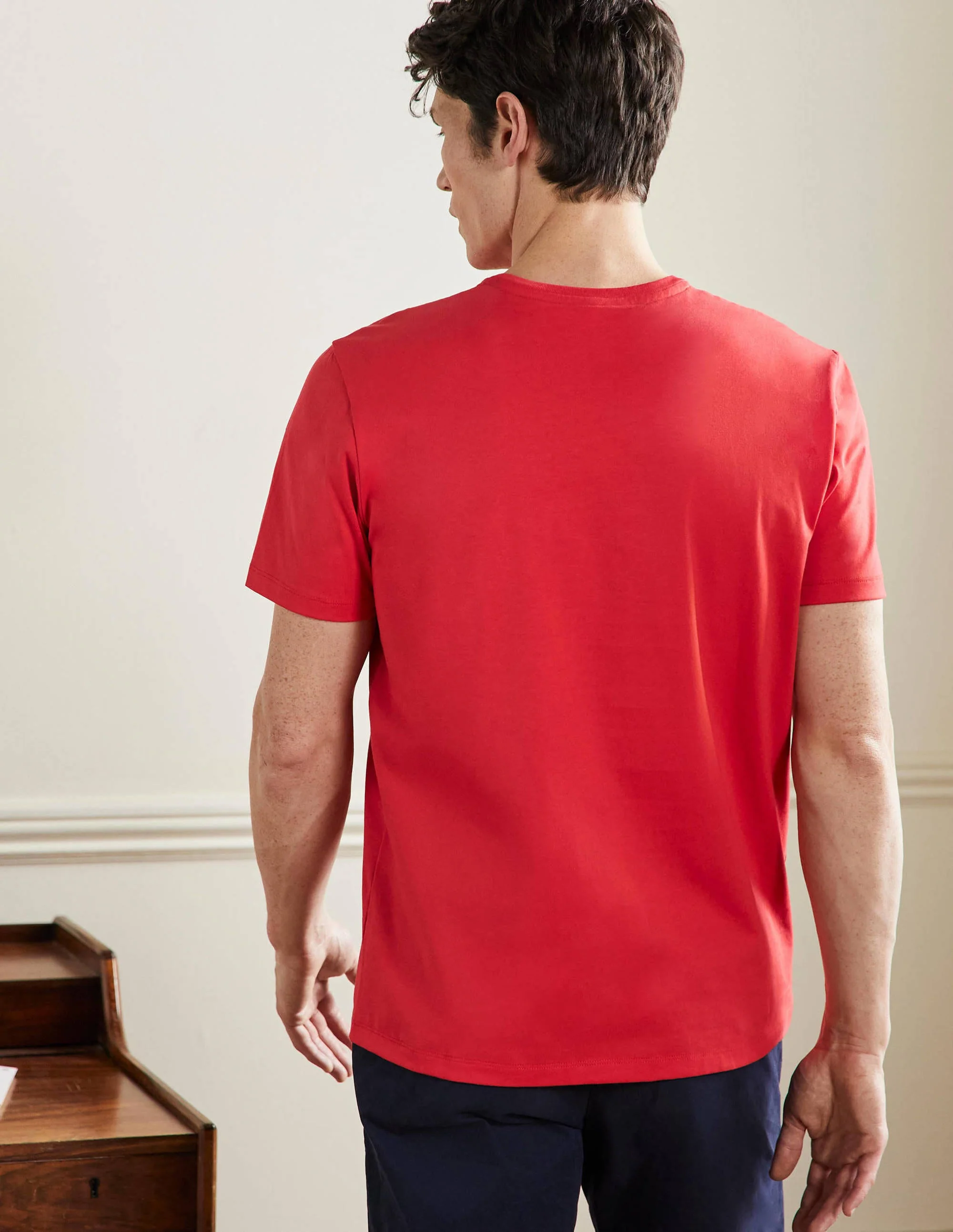 Classic Cotton T-shirt-Circus Red - Image 3