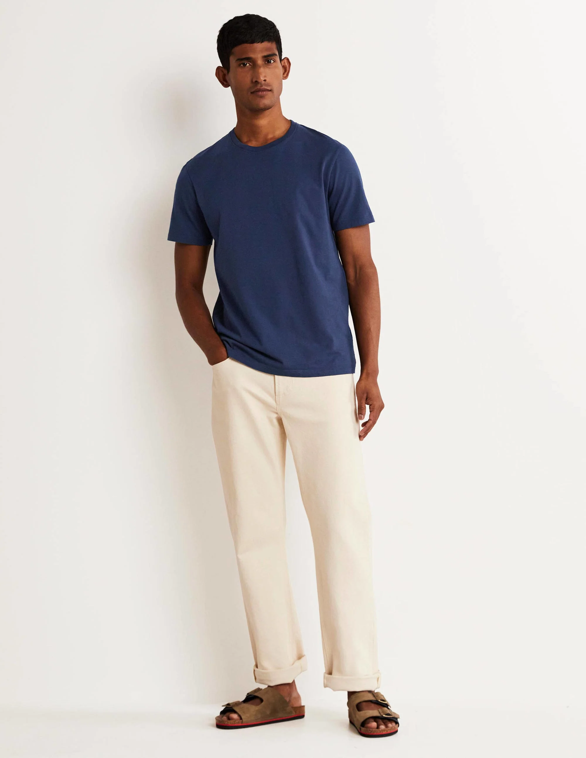 Classic Cotton T-shirt-Classic Navy - Image 5