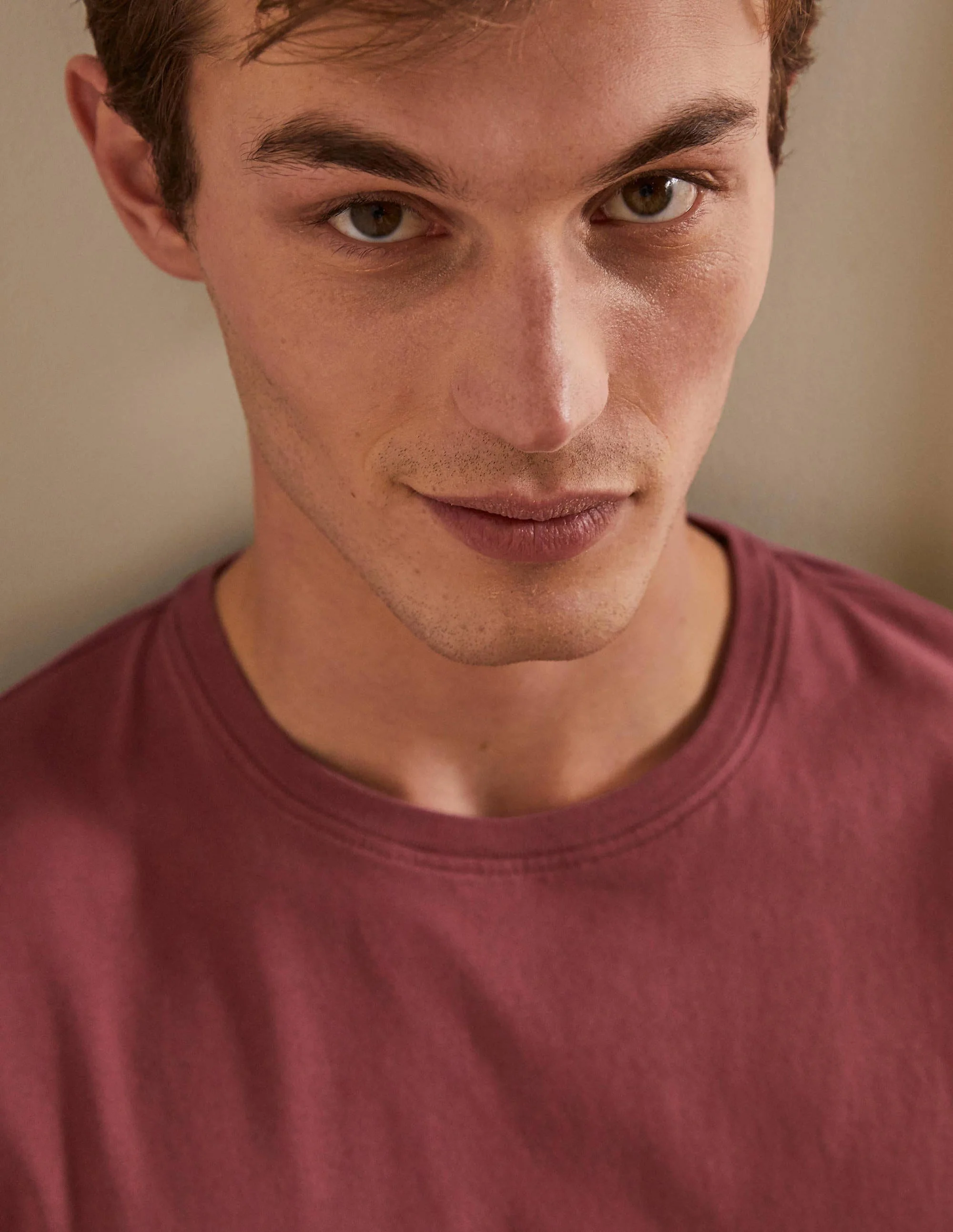 Classic Cotton T-shirt-Rosewood - Image 4