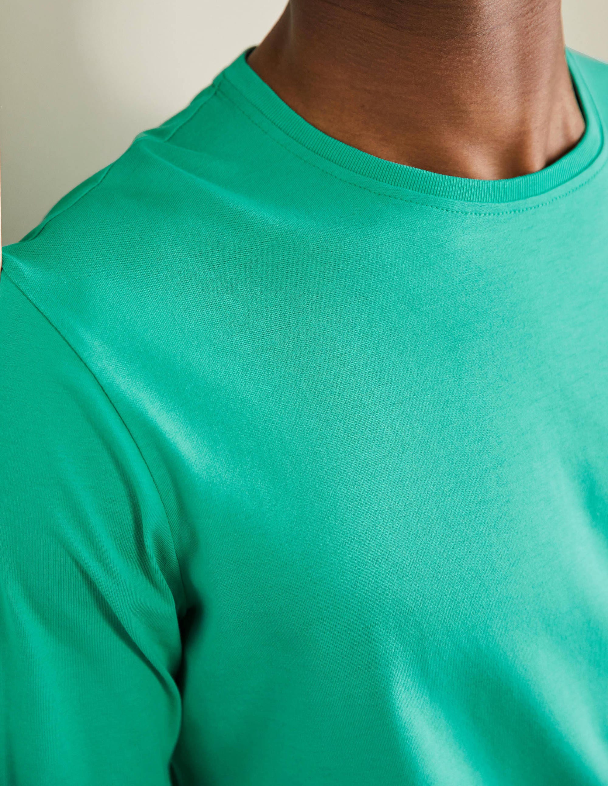Classic Long-Sleeved T-shirt-Sea Green - Image 2
