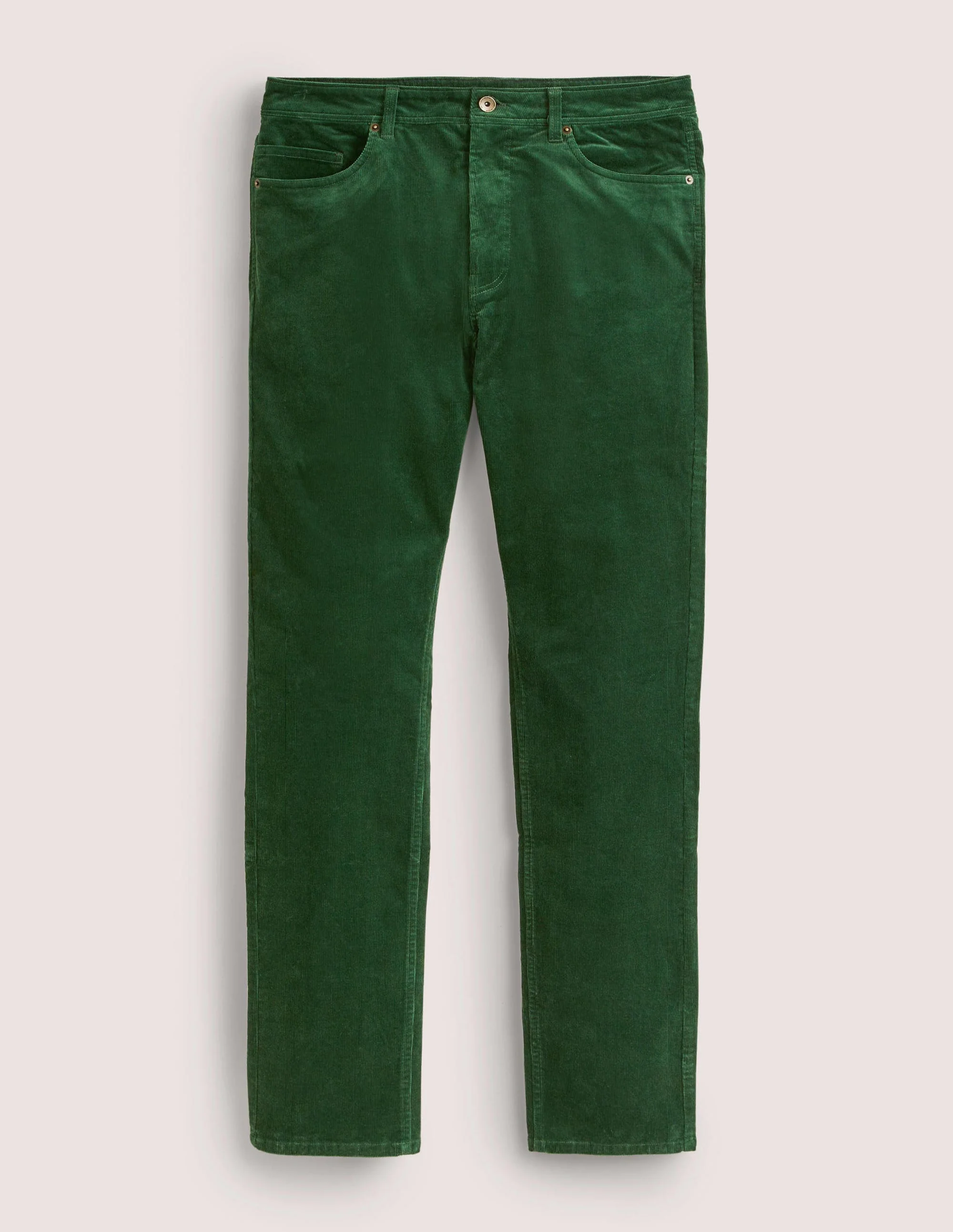 Cord Five Pocket Pants-Forest Green - Image 6