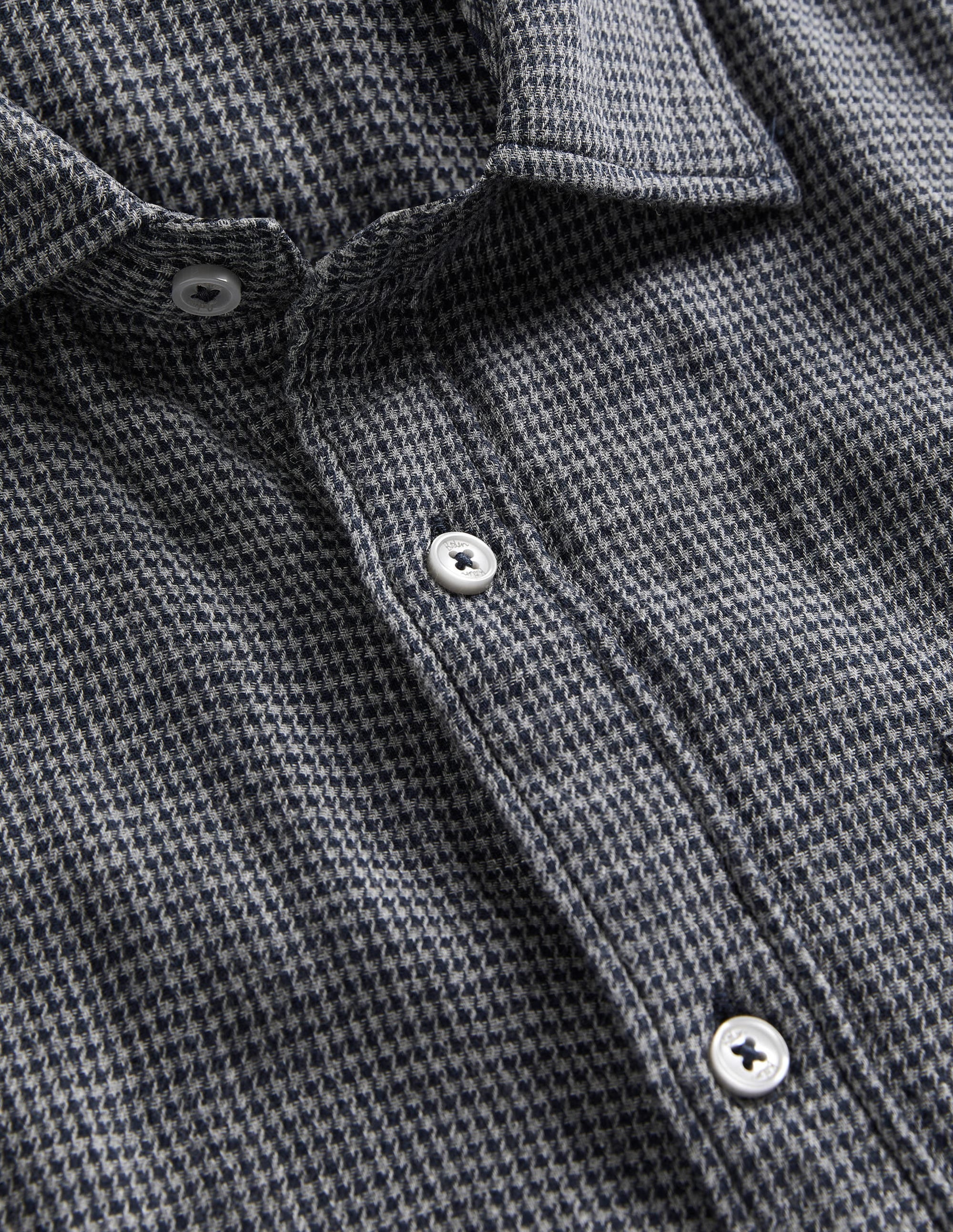 Cutaway Double Cloth Shirt-Charcoal Grey - Image 6