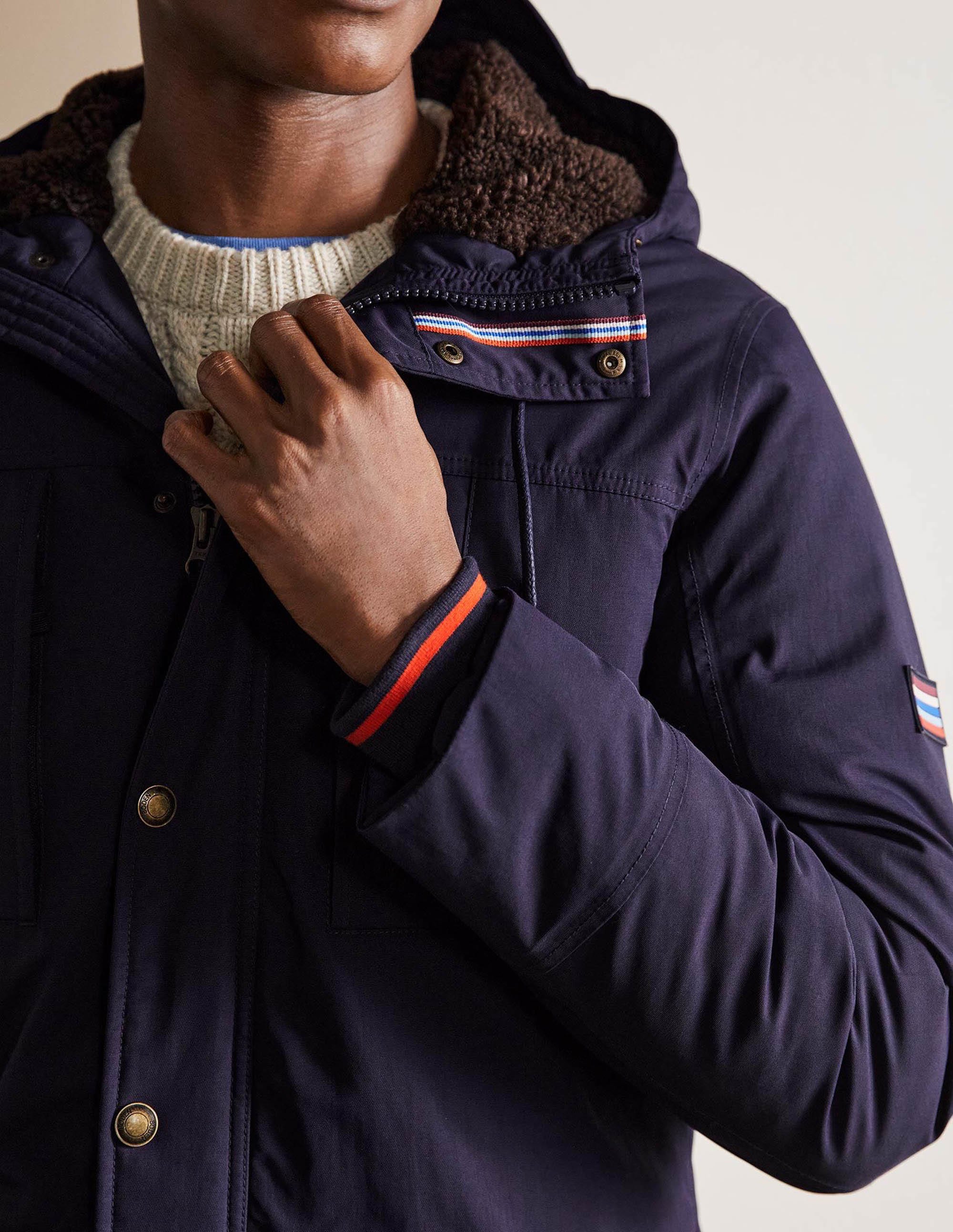 Edale Waterproof Parka-Navy - Image 2