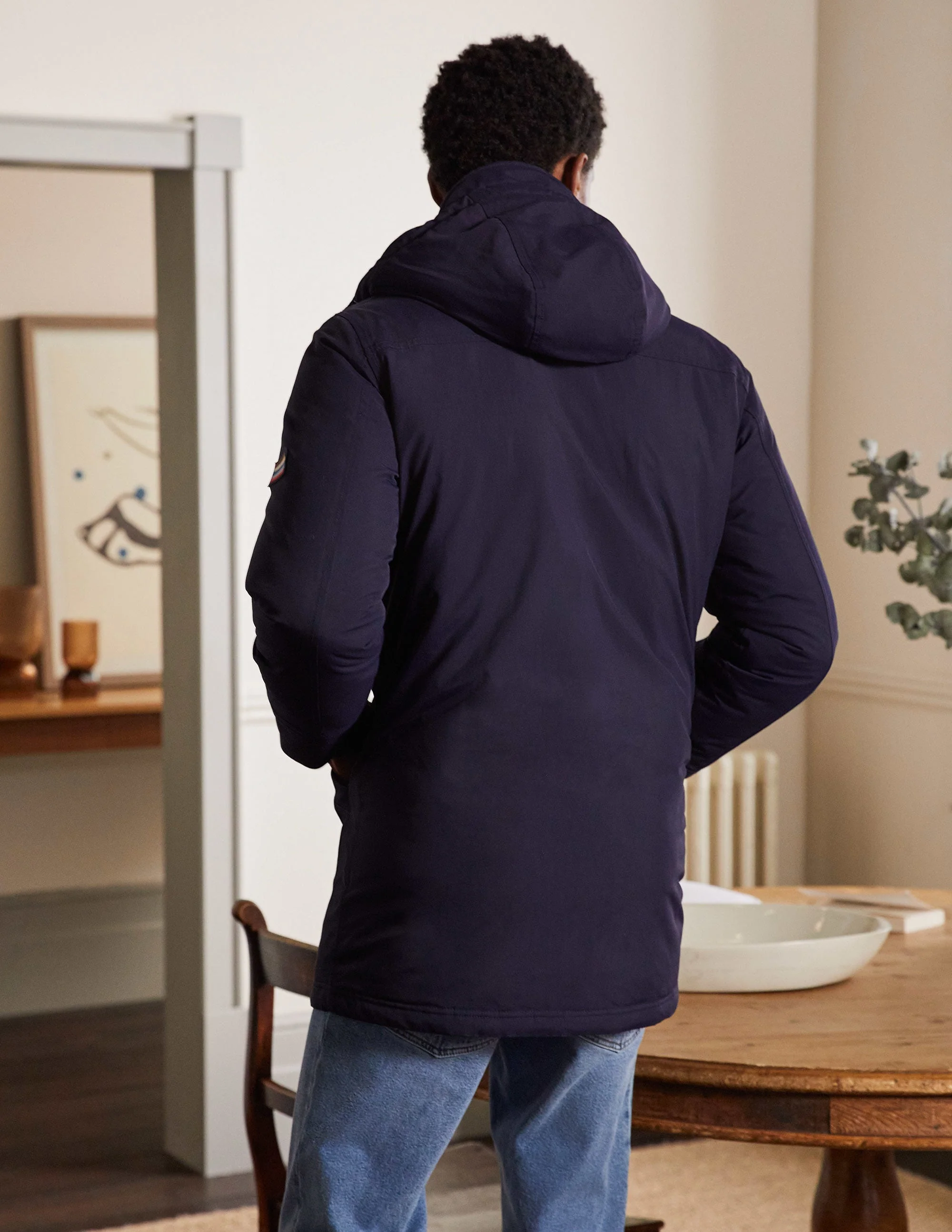 Edale Waterproof Parka-Navy - Image 3