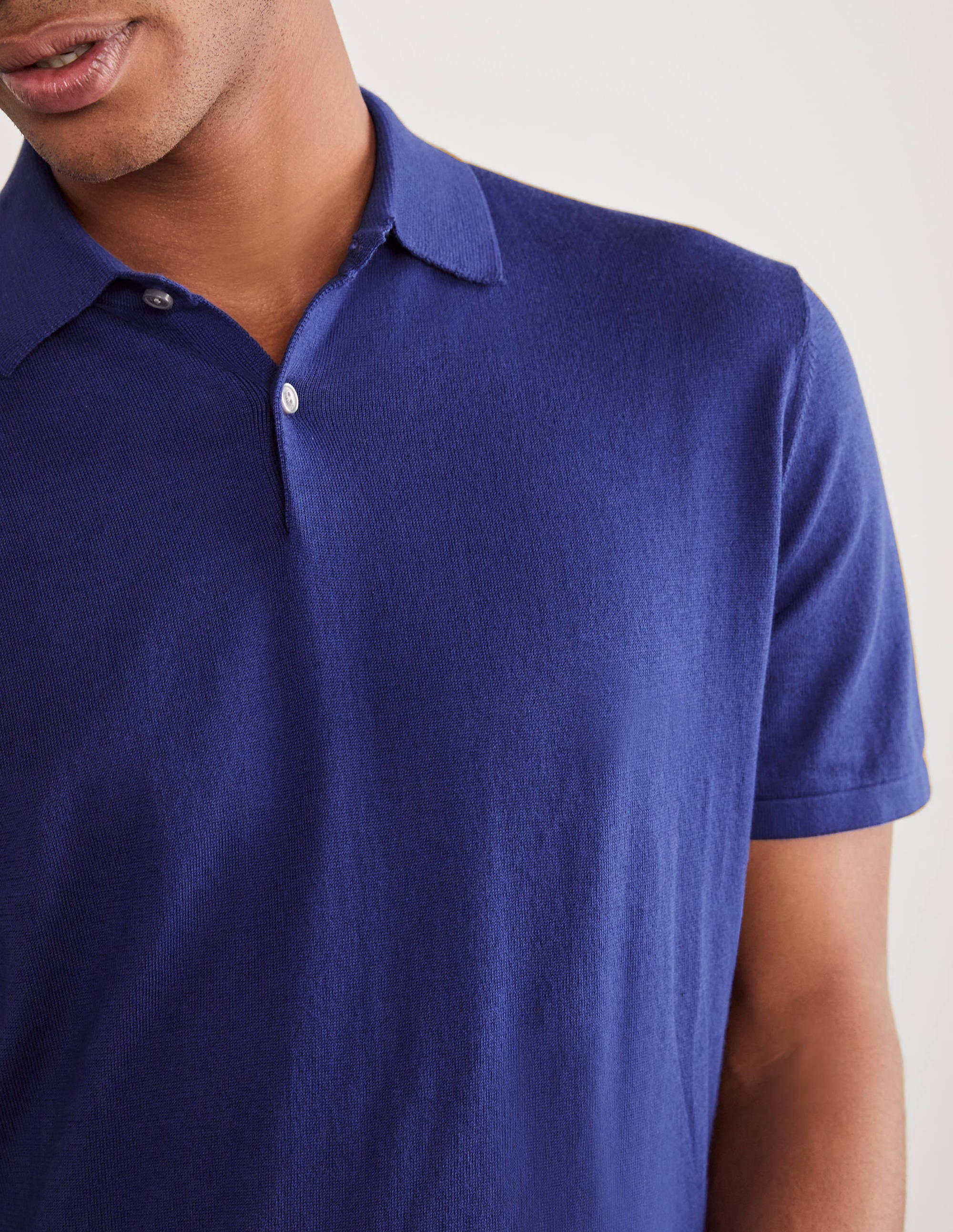 Finsbury Knitted Polo-Inky Blue - Image 4