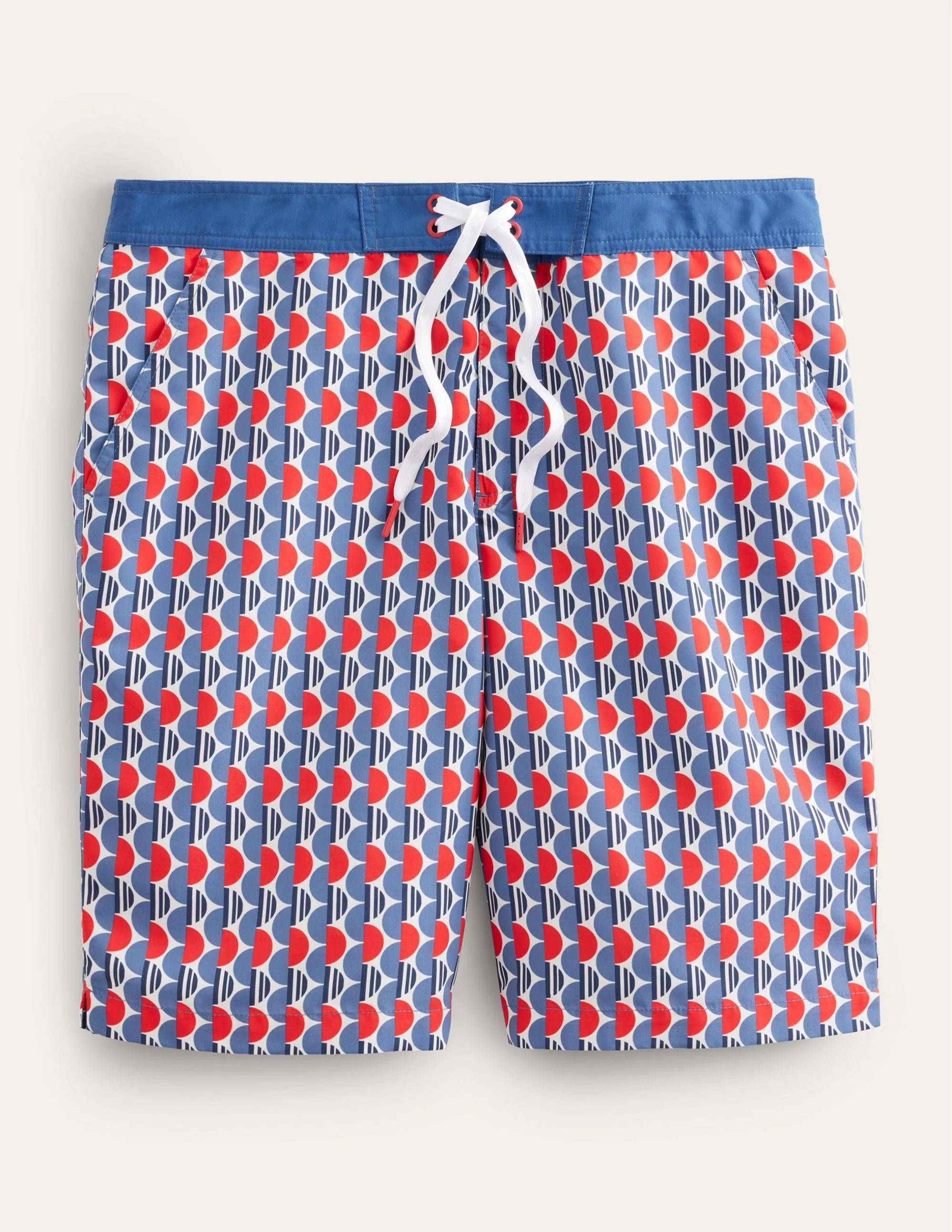Fixed Waist Board Short-Red Alert Split Circles - Image 5