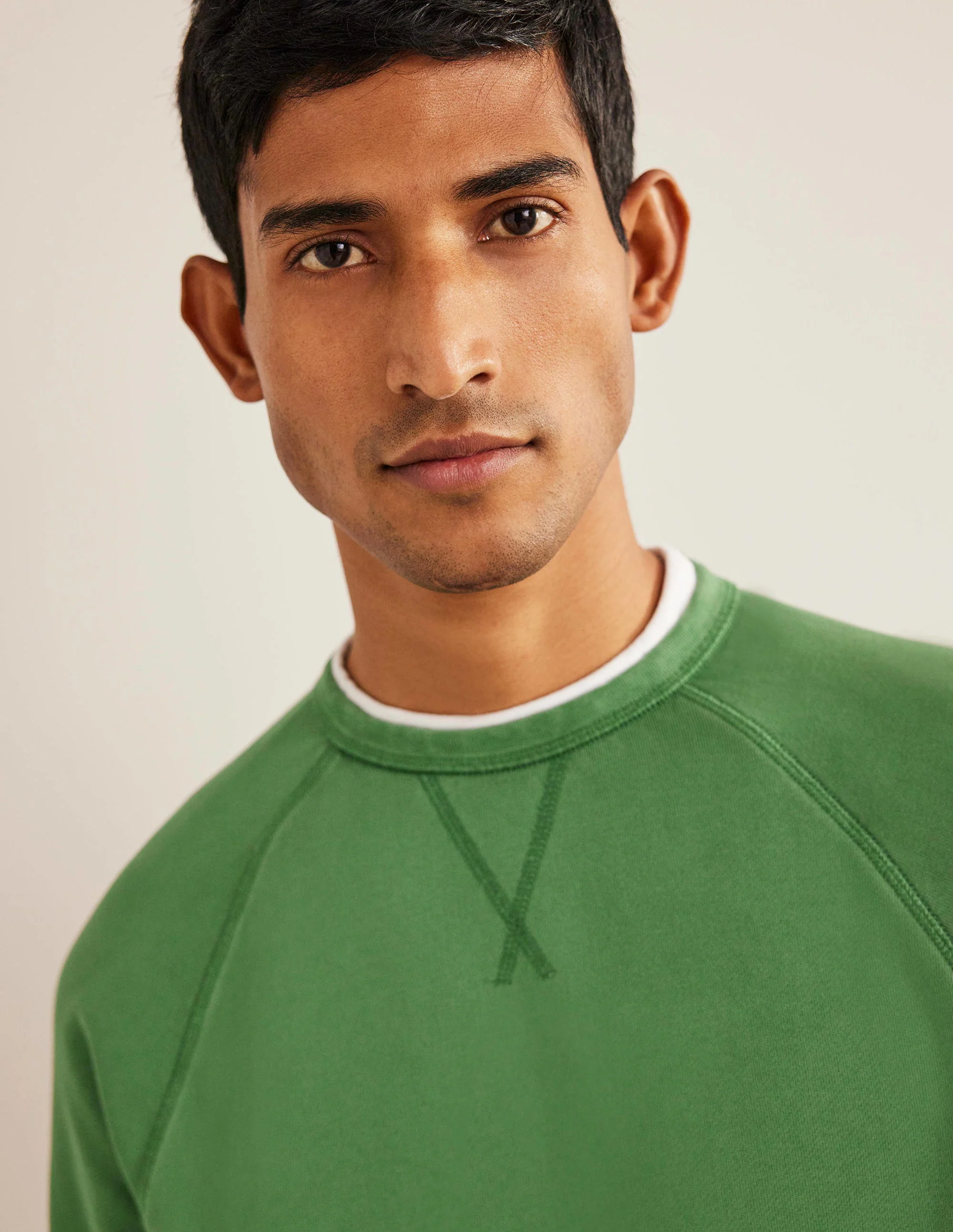 Garment Dye Sweatshirt-Broad Bean Green - Image 2