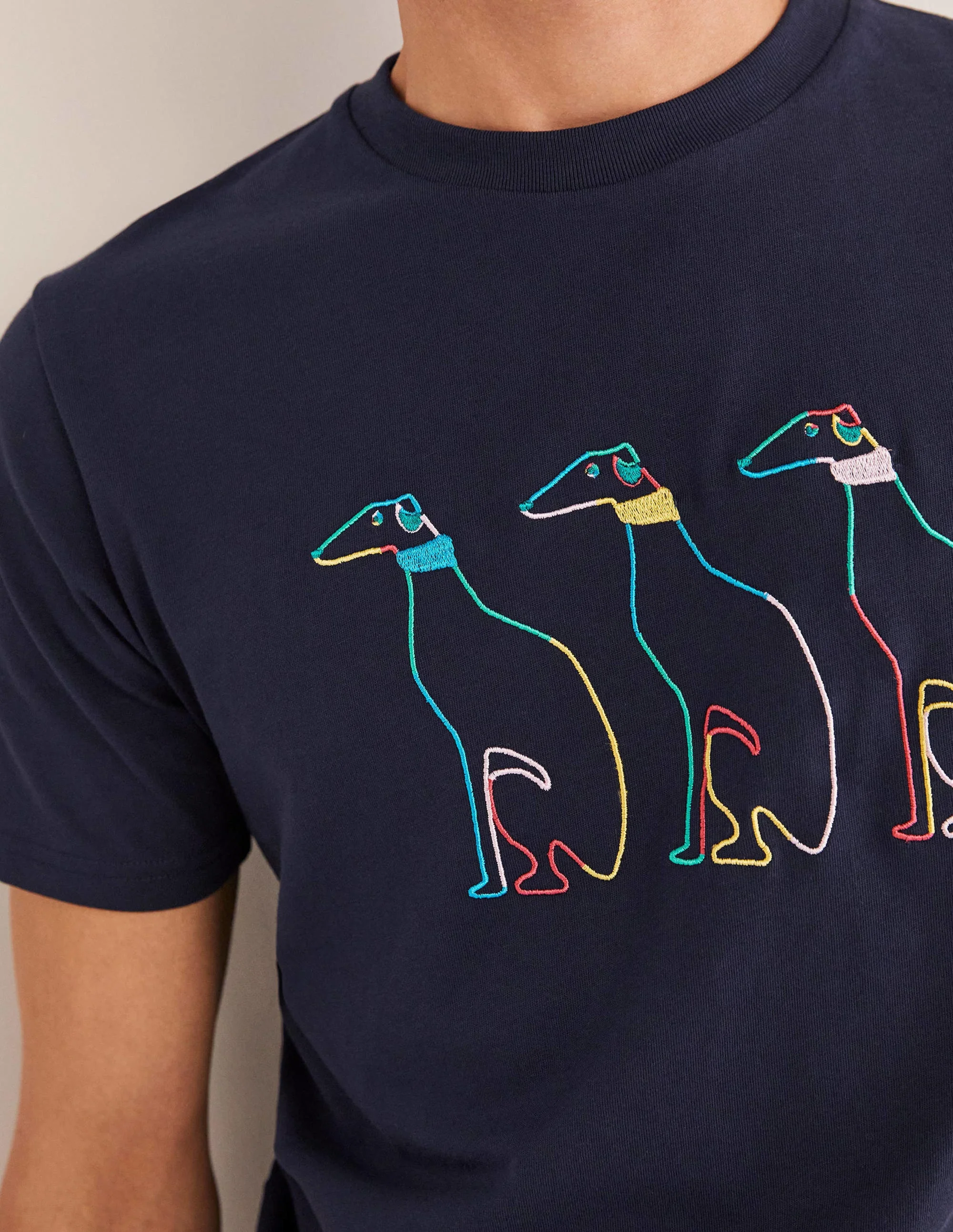Kingston T-shirt-Navy Whippet - Image 2