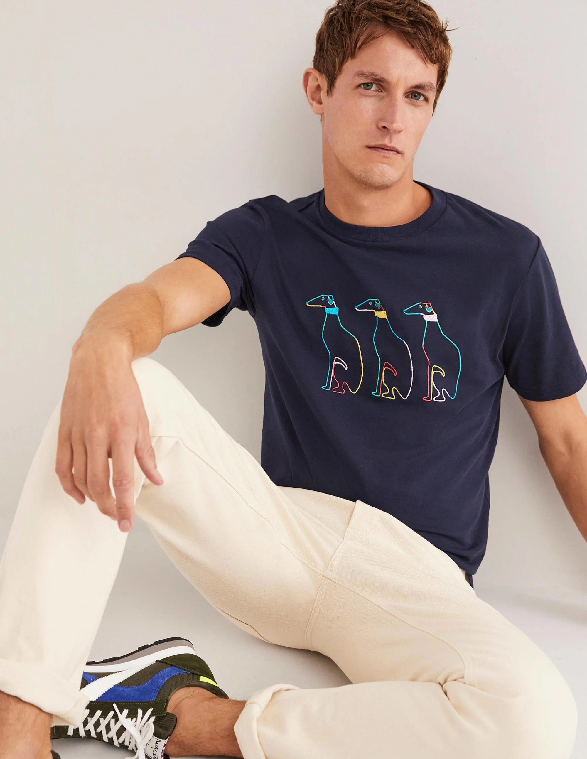 Kingston T-shirt-Navy Whippet - Image 4