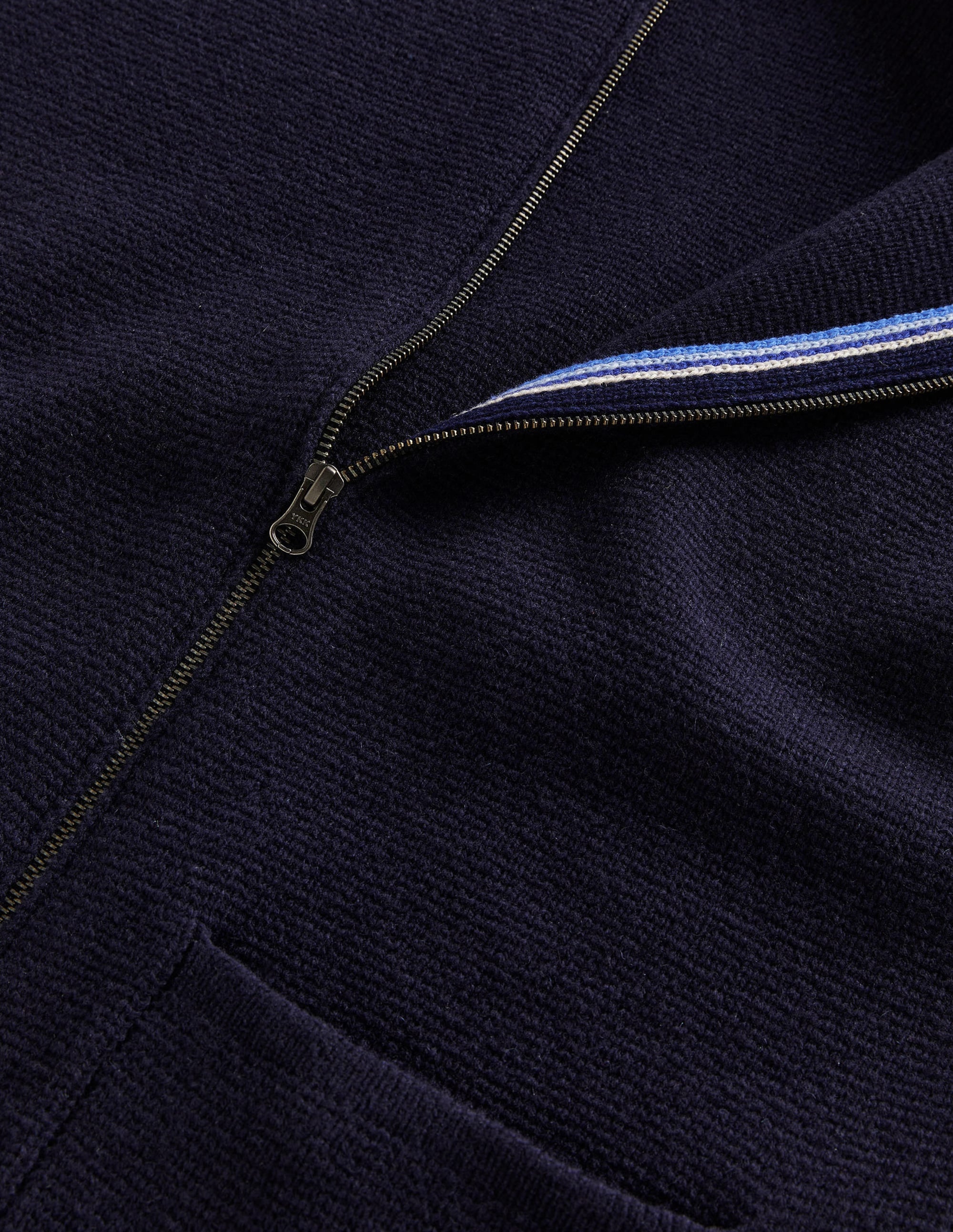 Knitted Vest-Navy - Image 6