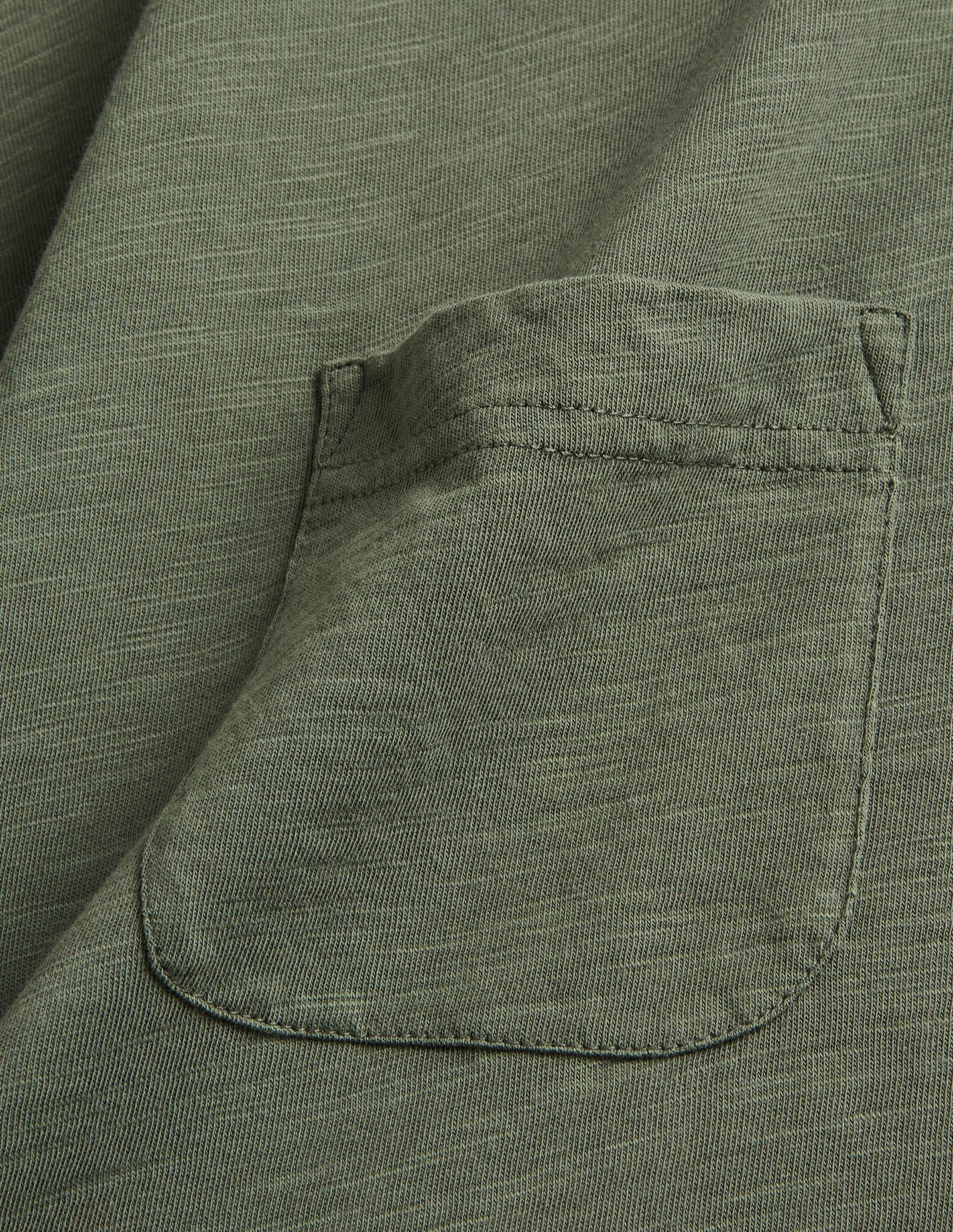 Laundered Slub T-Shirt-Alligator Green - Image 6