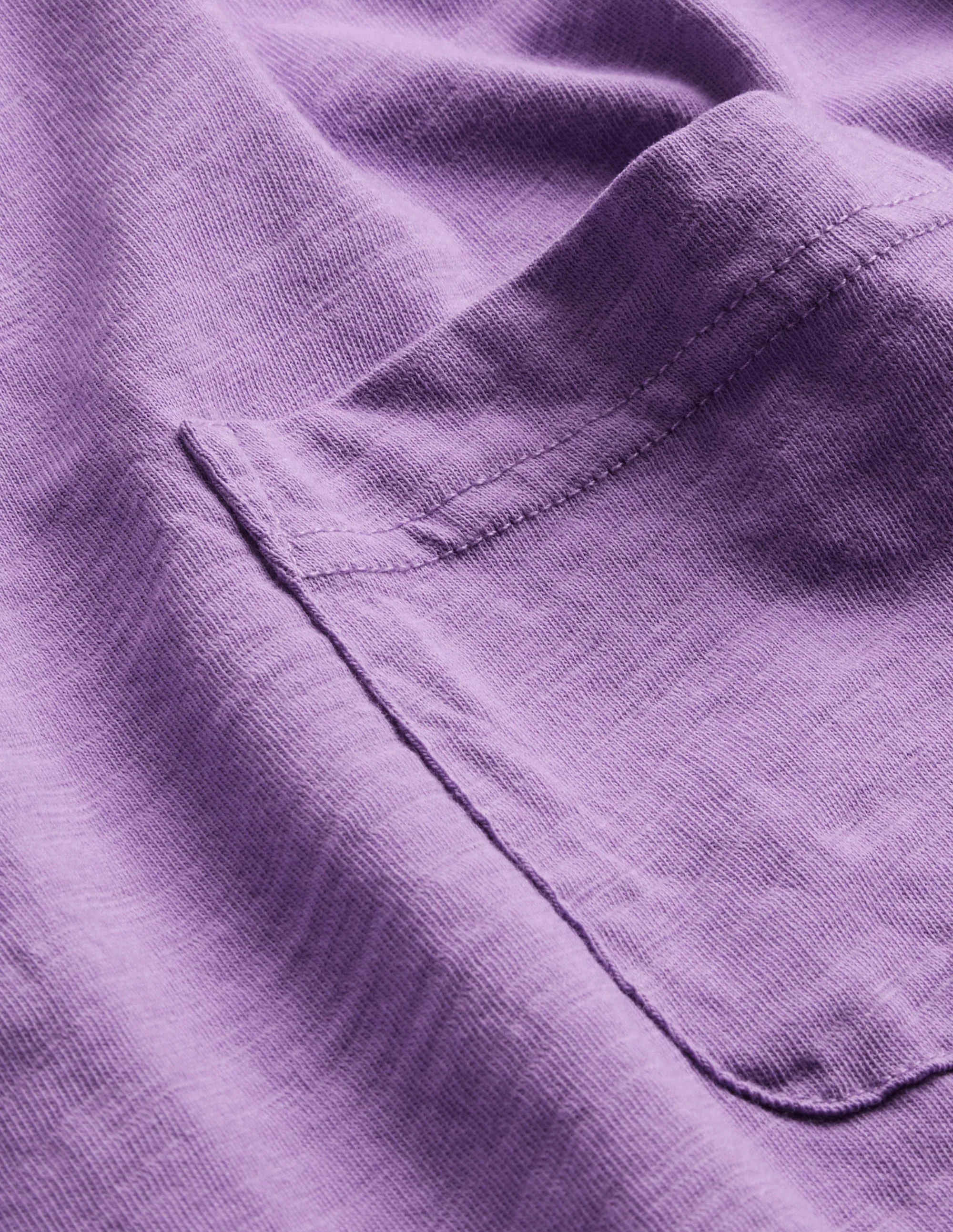 Laundered Slub T-Shirt-Aster Purple - Image 6