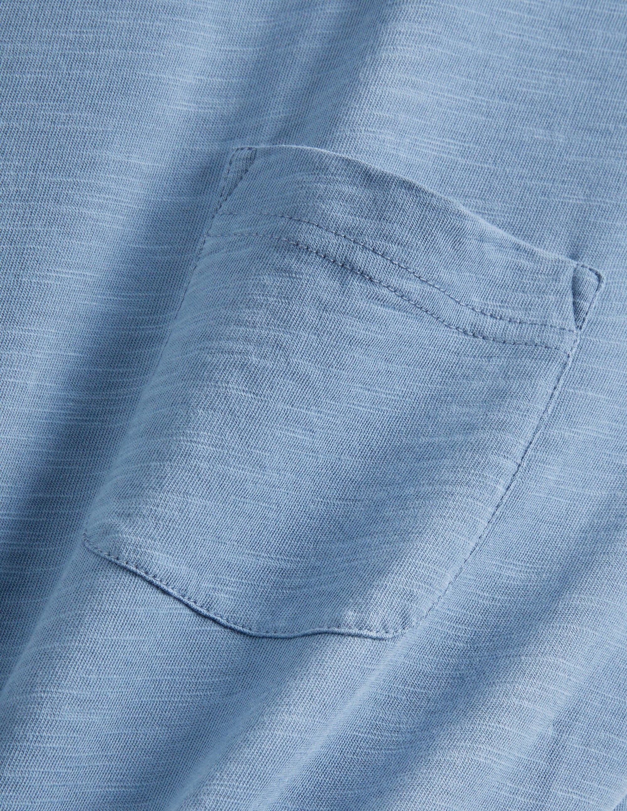 Laundered Slub T-Shirt-Captains Blue - Image 6