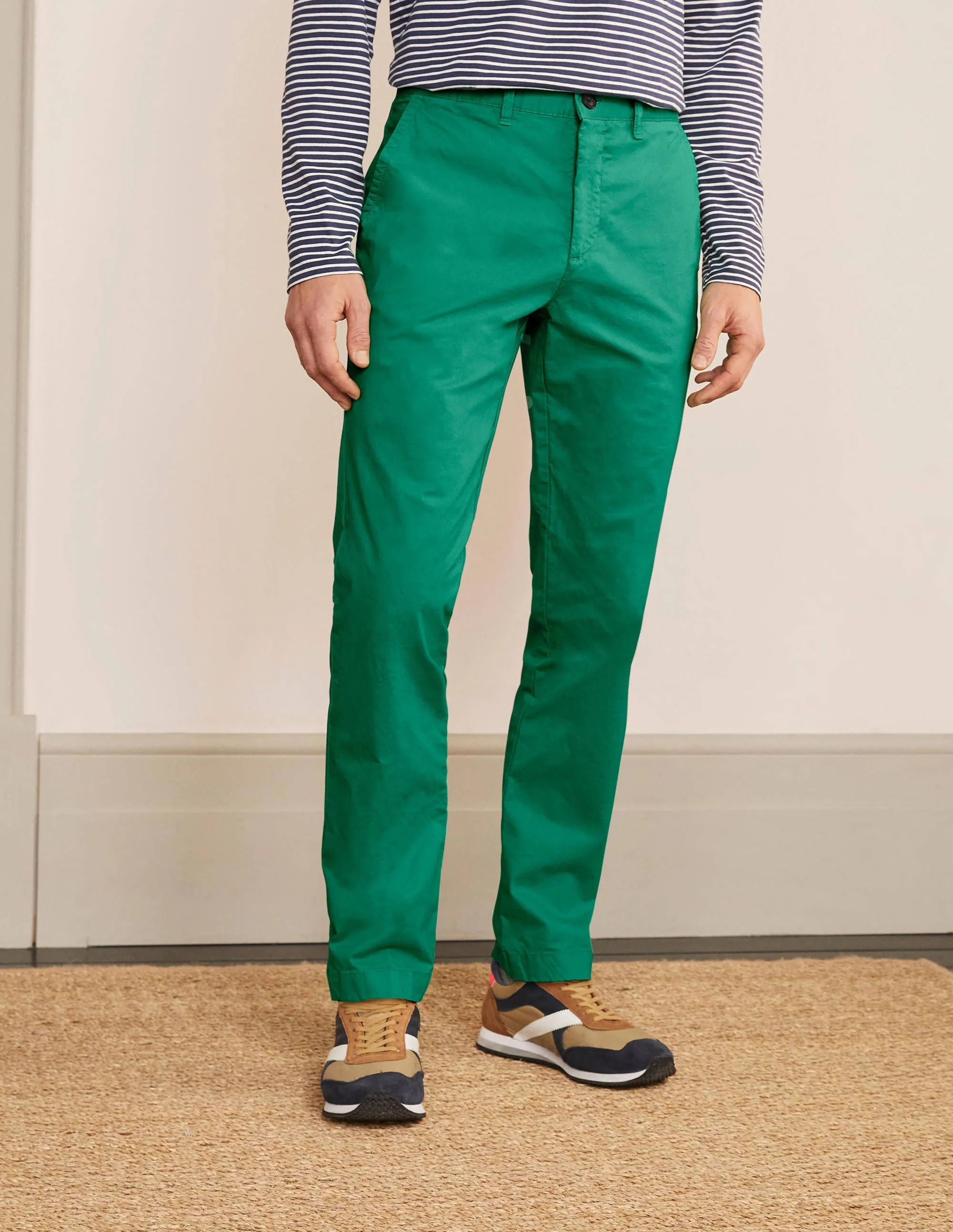 Lightweight Slim Chinos-Garden Green - Image 2