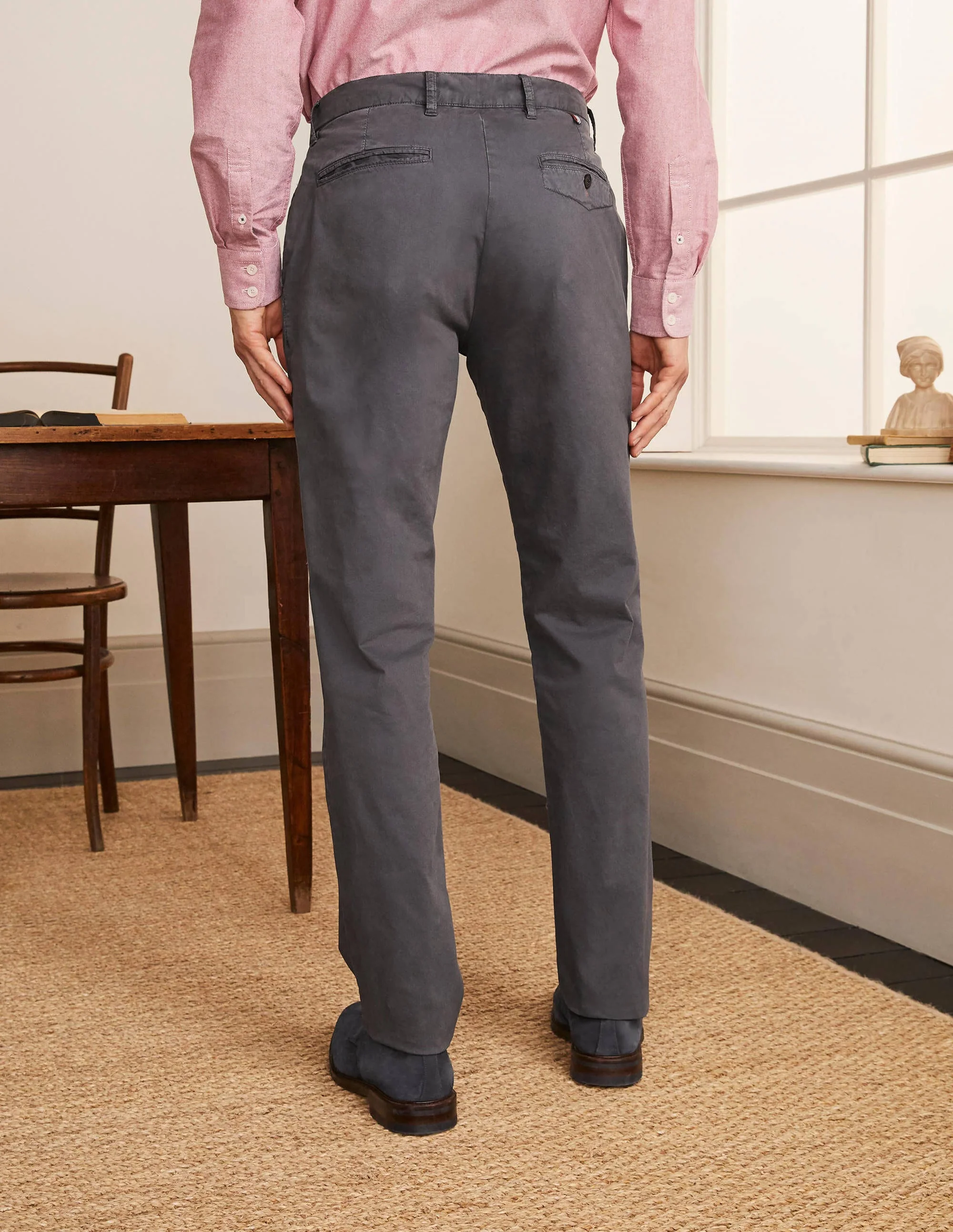 Lightweight Slim Chinos-London Grey - Image 3