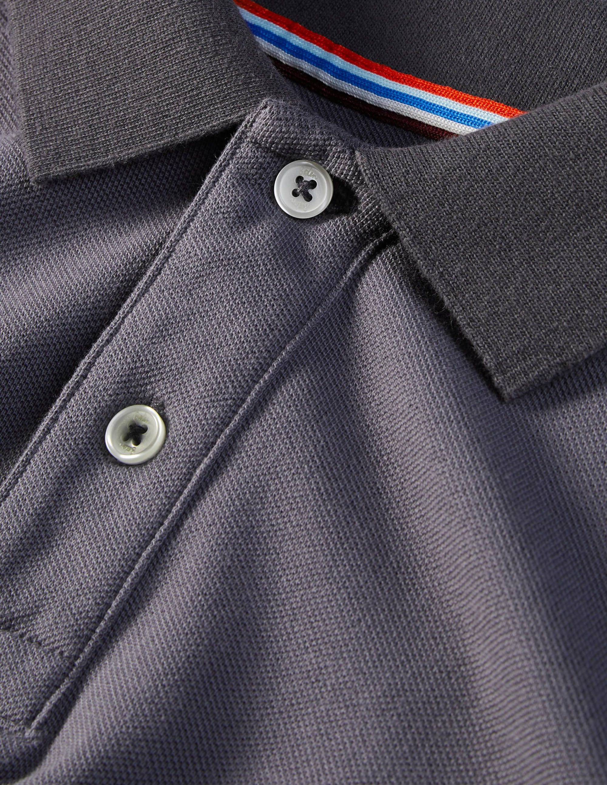 Long Sleeve Piqué Polo-London Grey - Image 6