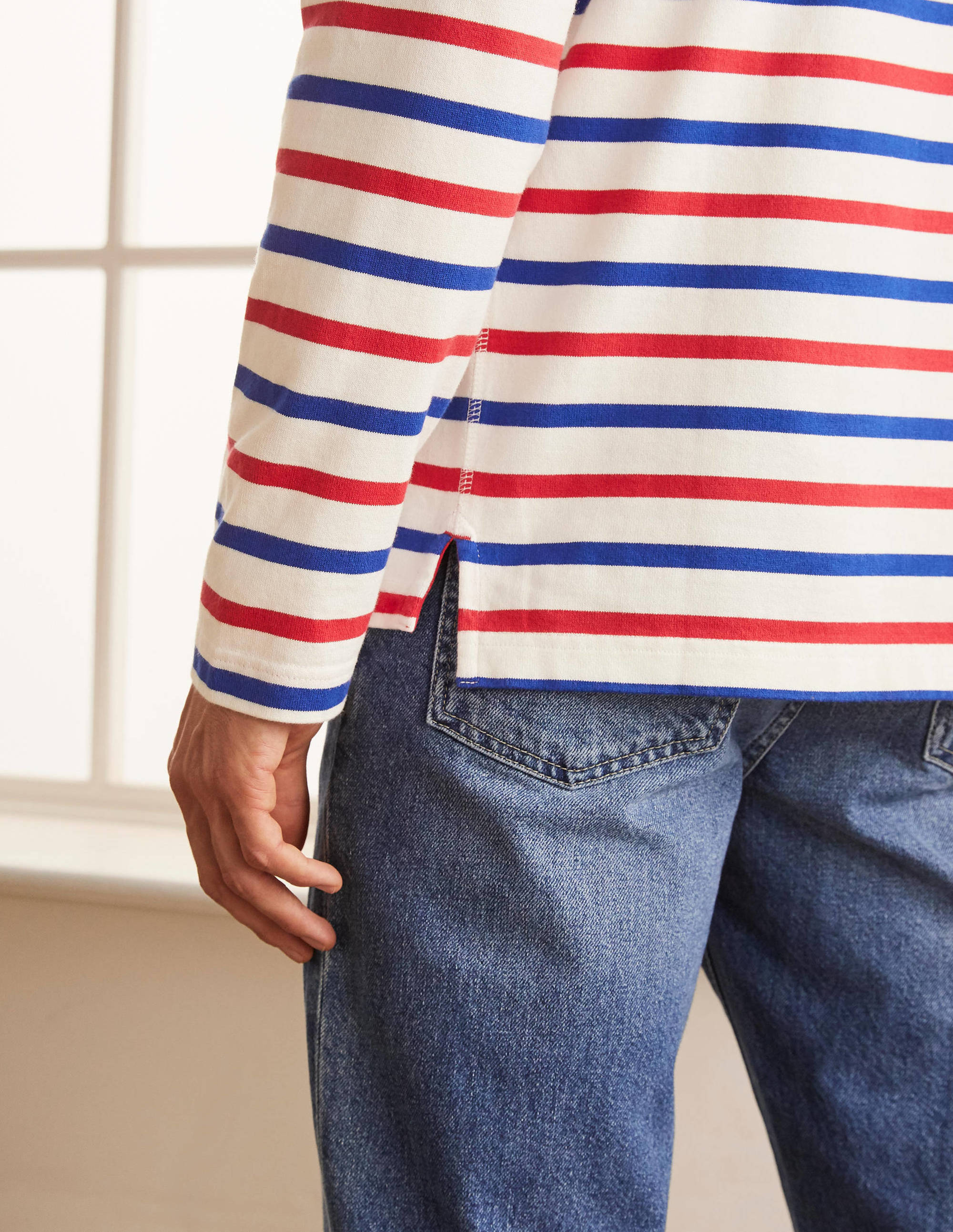 Midweight Mariner Breton-Rio Red/Regal Blue Stripe - Image 4
