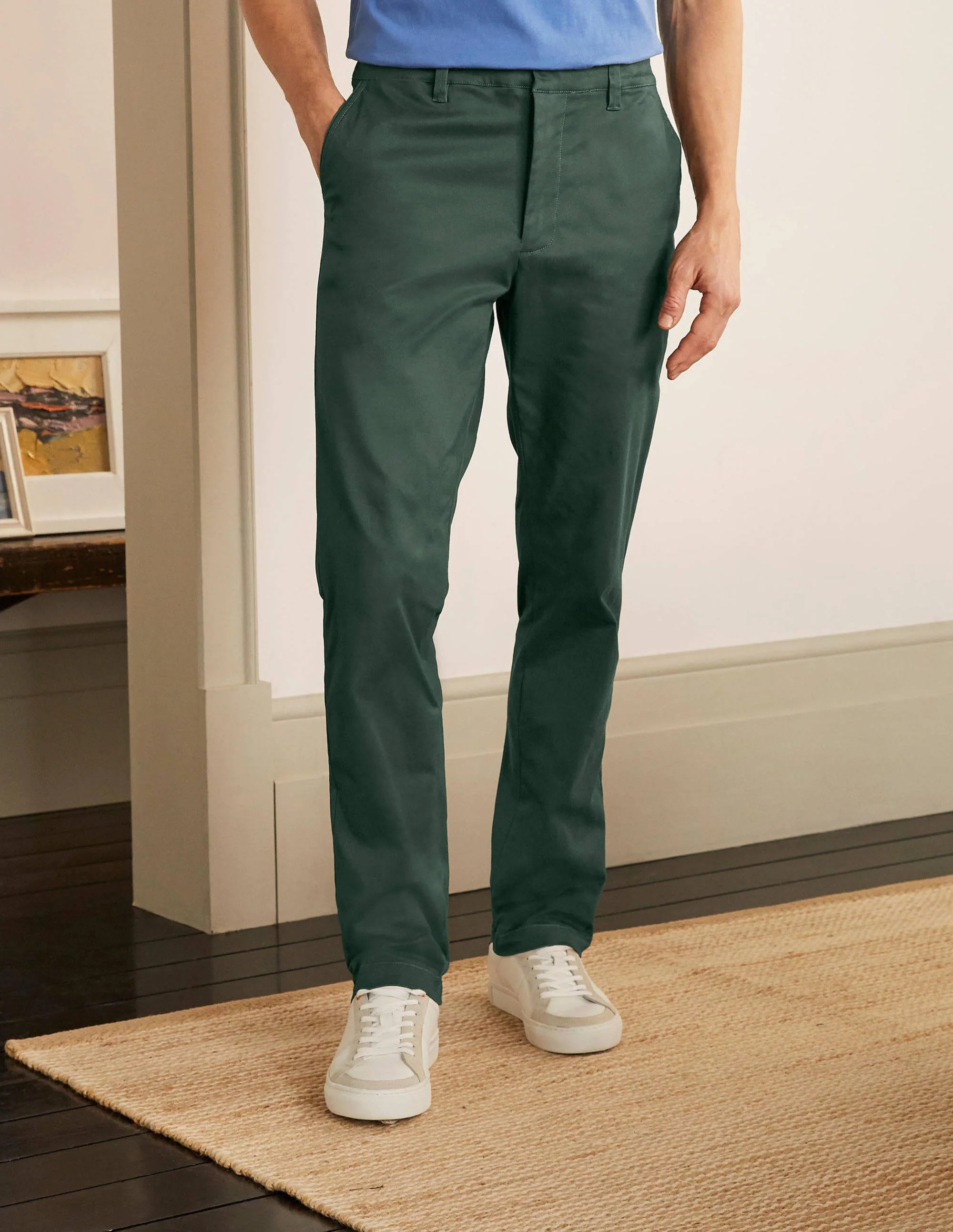 Original Slim Leg Chinos-Richmond Green - Image 2